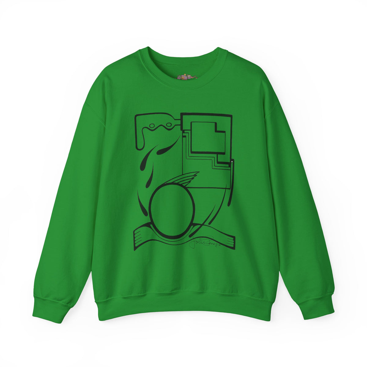 Premium Pullover Sweatshirt Wearable Art | Fleeing the Storm