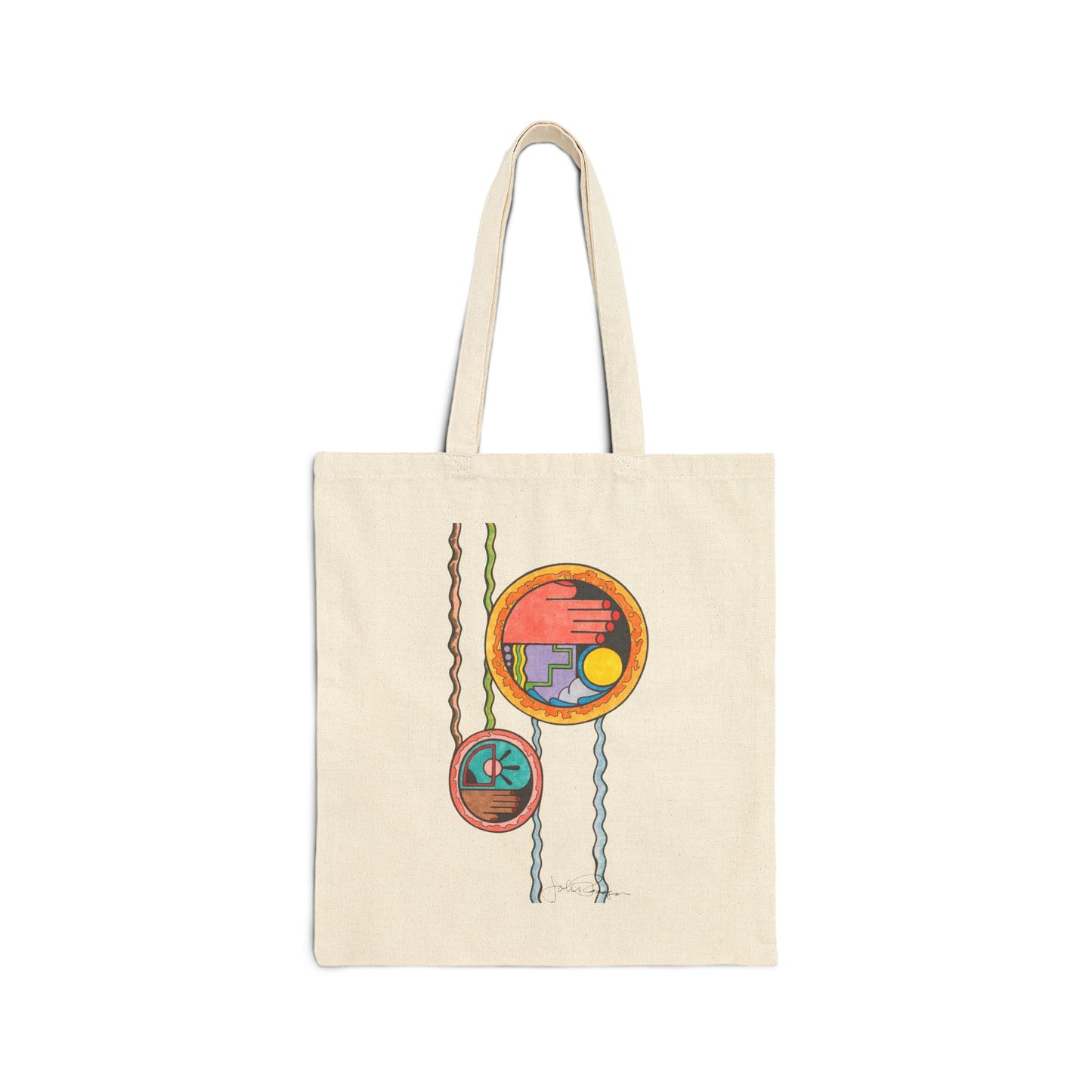 Wave While Passing - Utility Canvas Art Tote