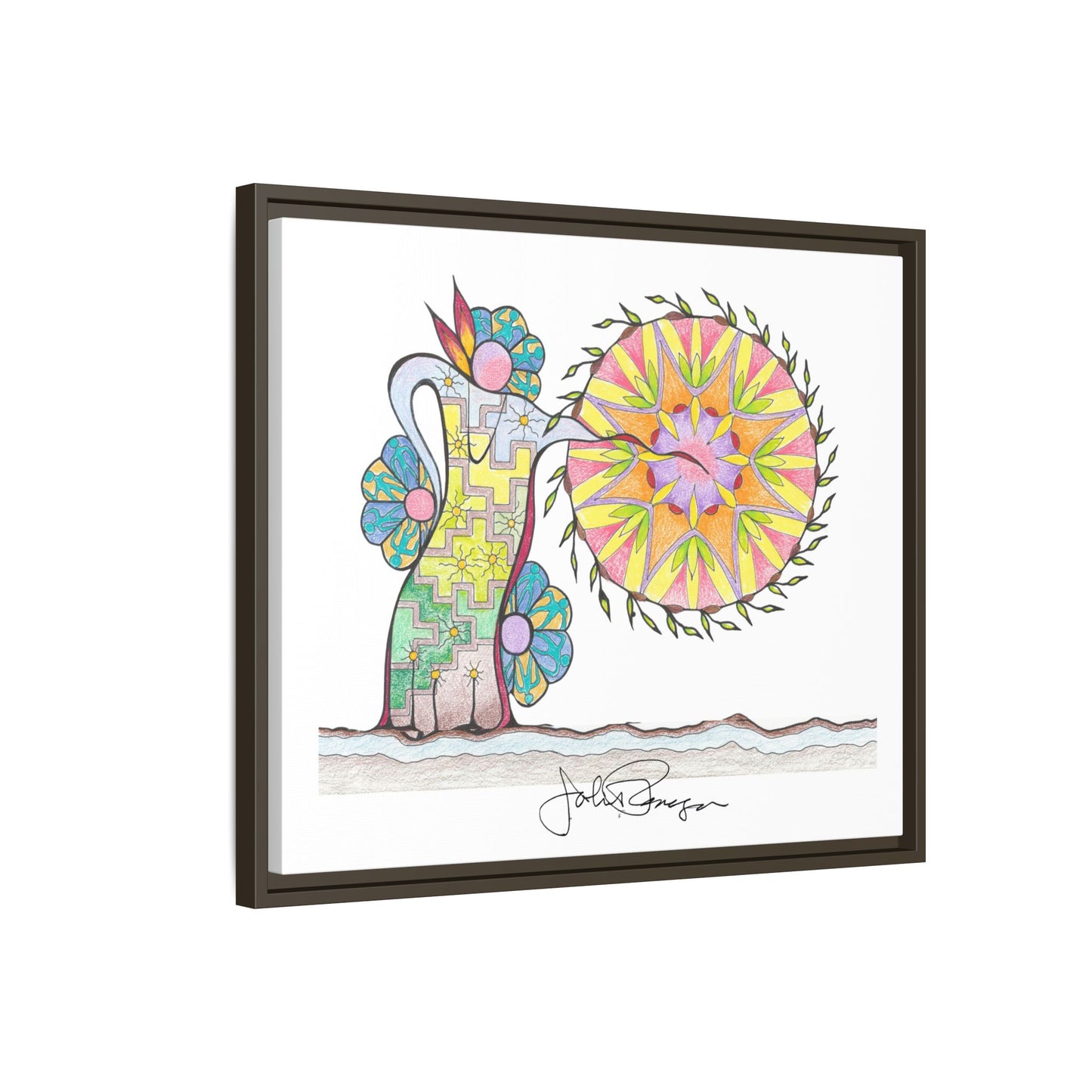PowWow Drum - Archival Gallery Matte Canvas