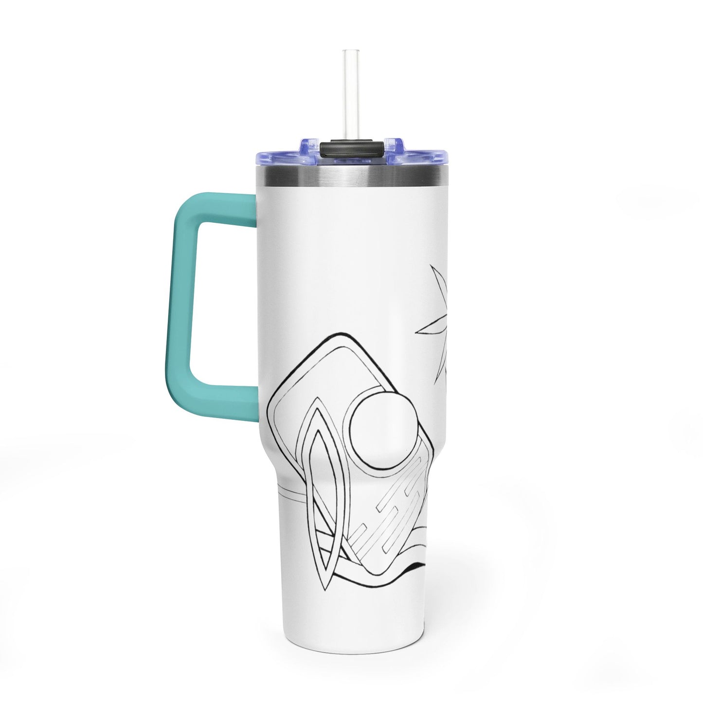Riding the Turtle - Wrap-Around Art Tumbler (40 oz)