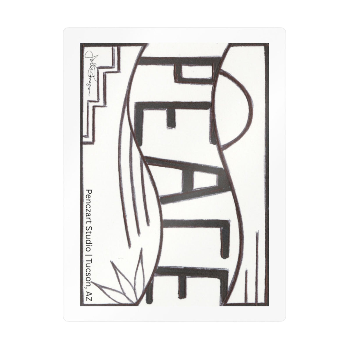 Premium Waterproof Vinyle Sticker | Peace