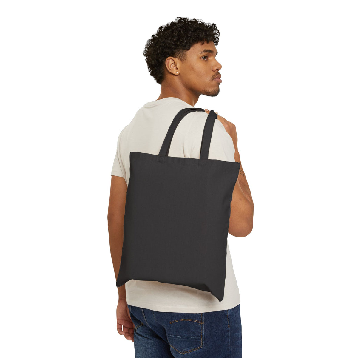 Premium Utility Canvas Art Tote | Snow Mandala