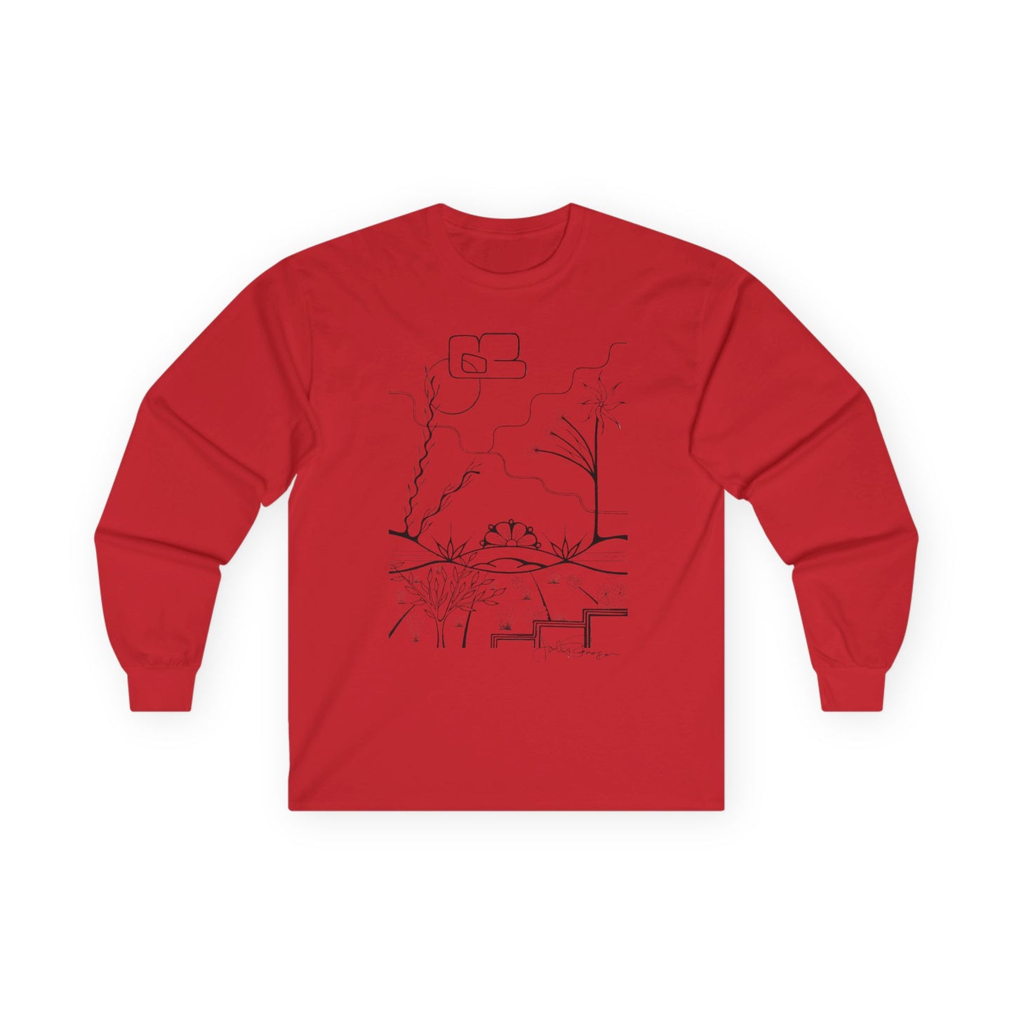 Premium Long Sleeve T-Shirt Wearable Art | The World is Round