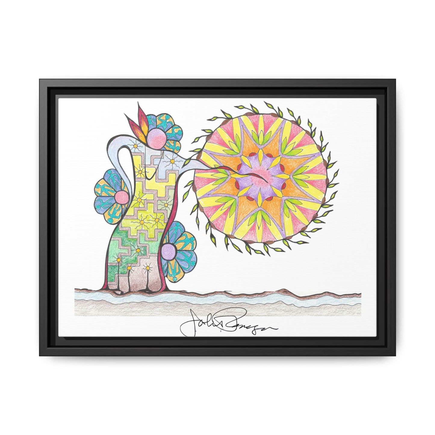 PowWow Drum - Archival Gallery Matte Canvas