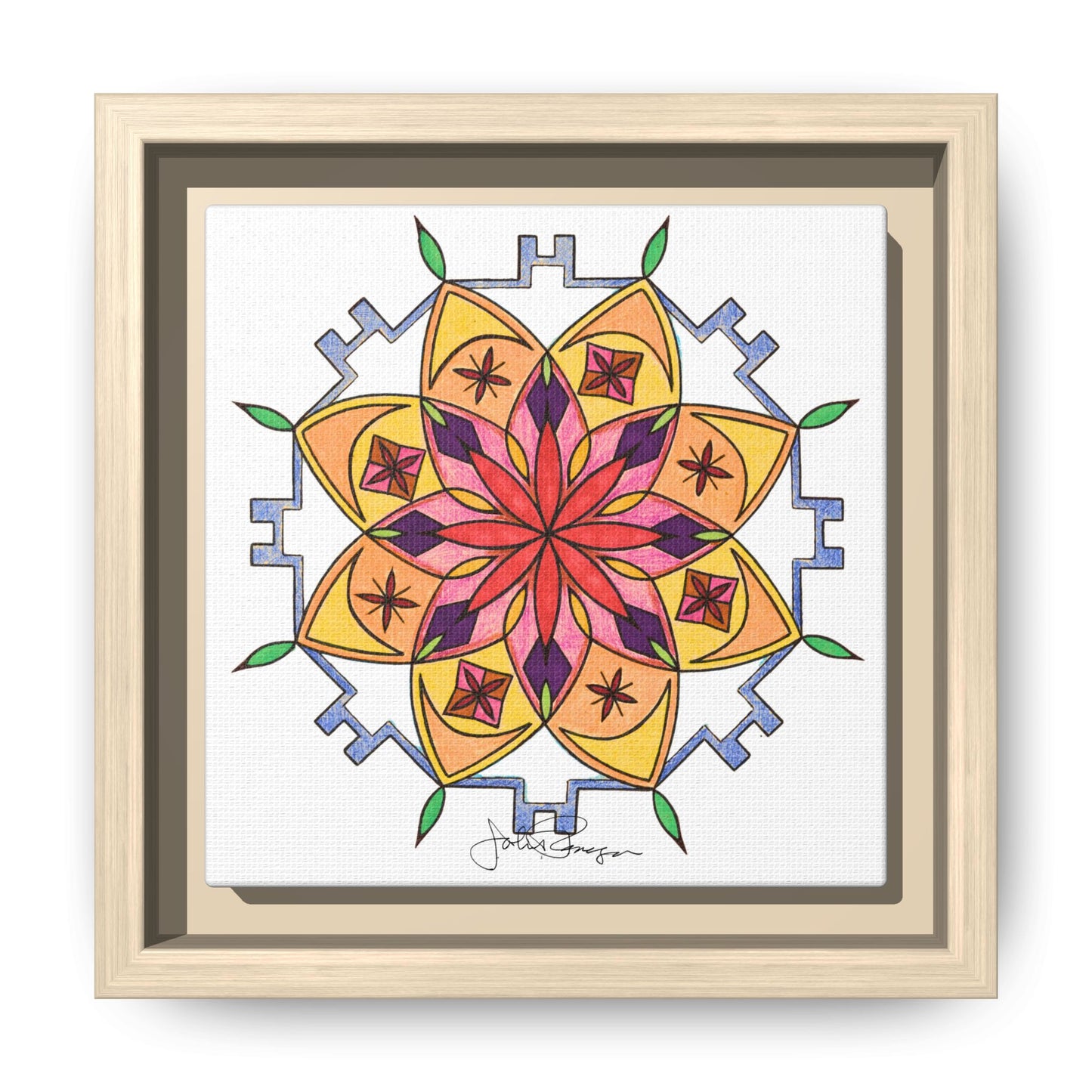 Snow Mandala - Archival Gallery Matte Canvas