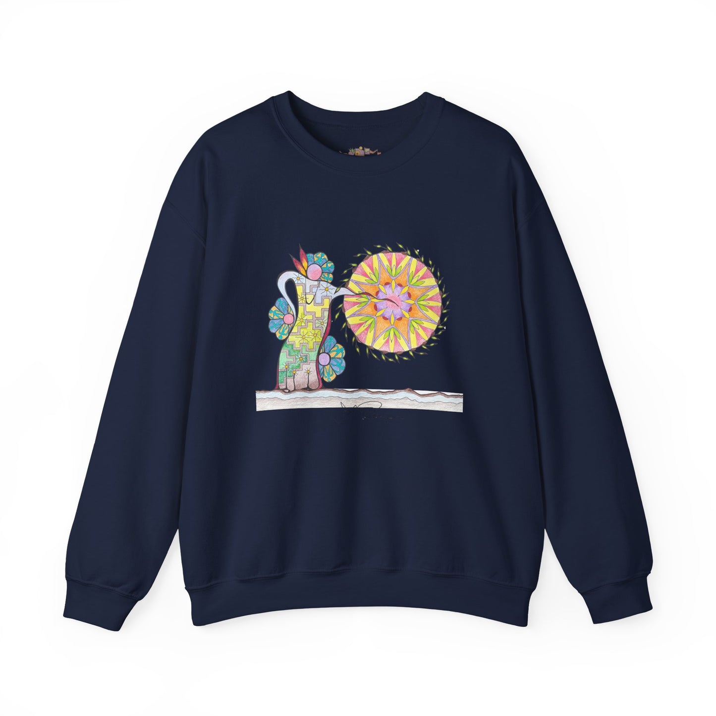 PowWow Drum - Pullover Sweatshirt Premium Wearable Art