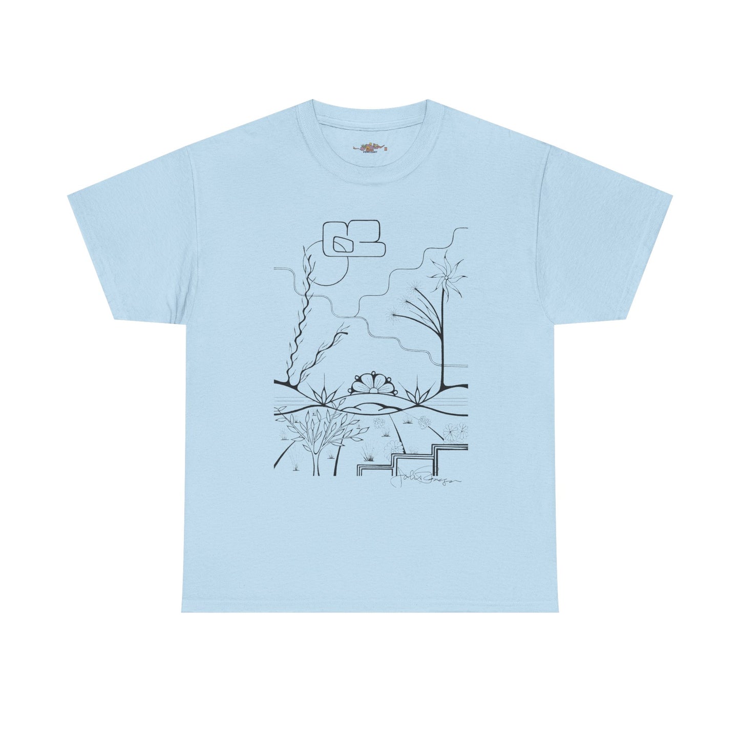 Premium Short Sleeve T-Shirt Wearable Art | The World is Round