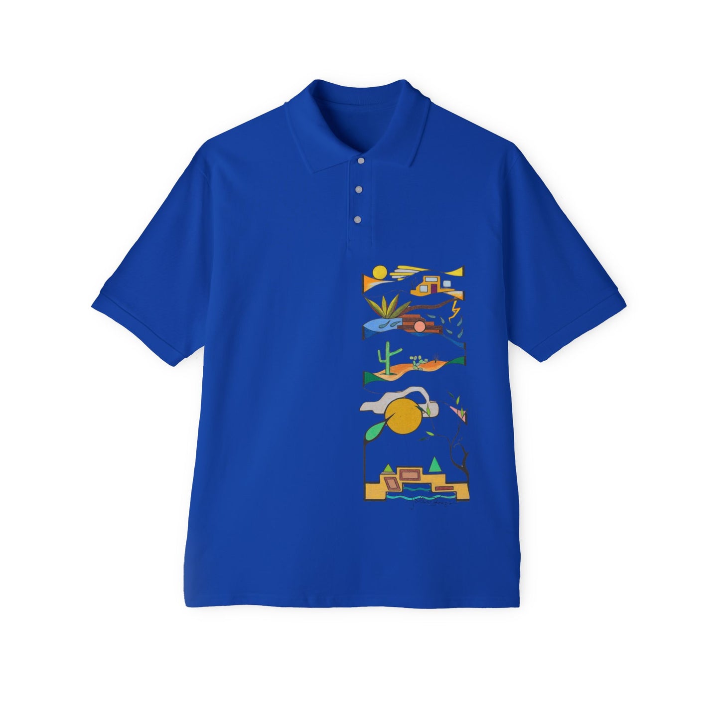 Sabino Memories - Premium Pique Polo Wearable Art
