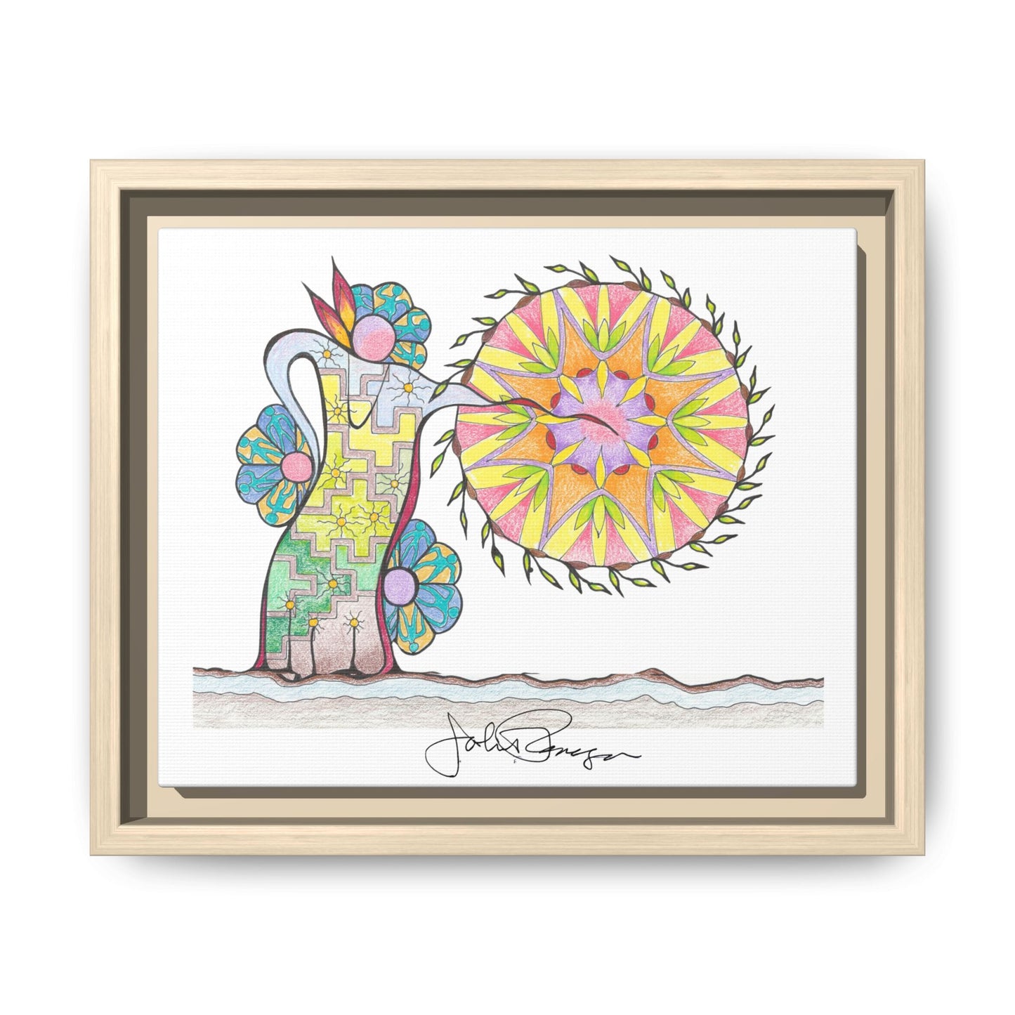 PowWow Drum - Archival Gallery Matte Canvas
