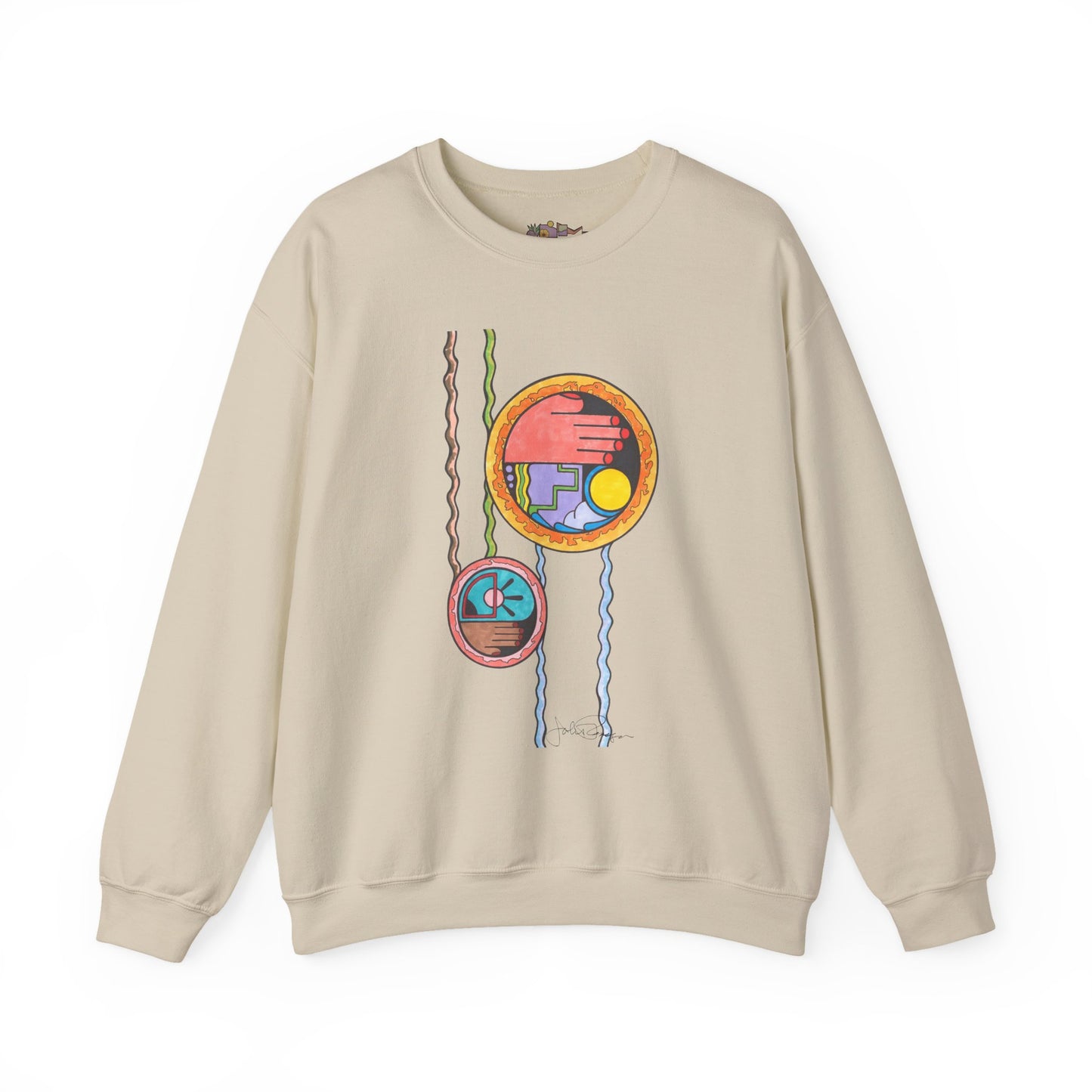 Wave While Passing - Pullover Sweatshirt Premium Wearable Art