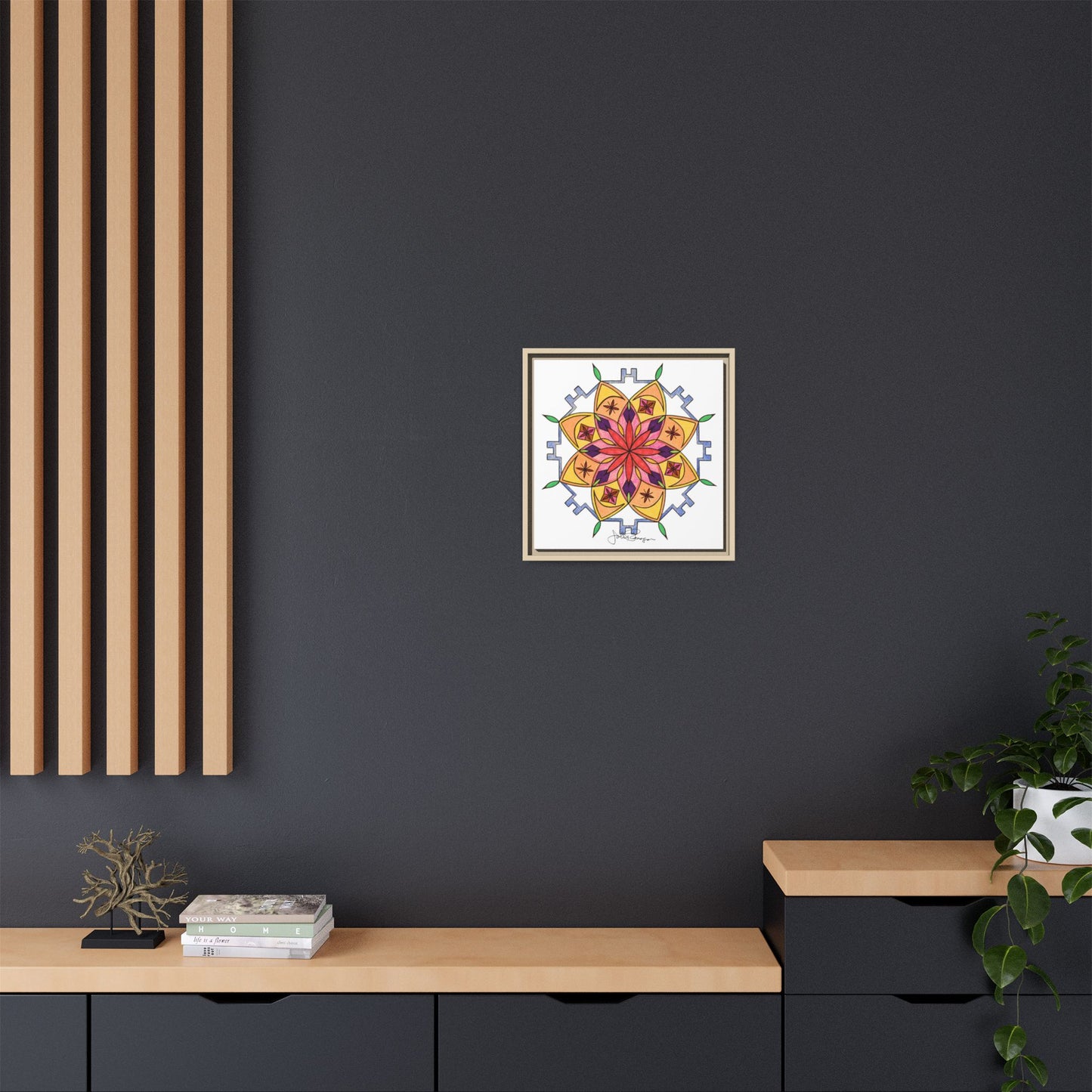 Snow Mandala - Archival Gallery Matte Canvas