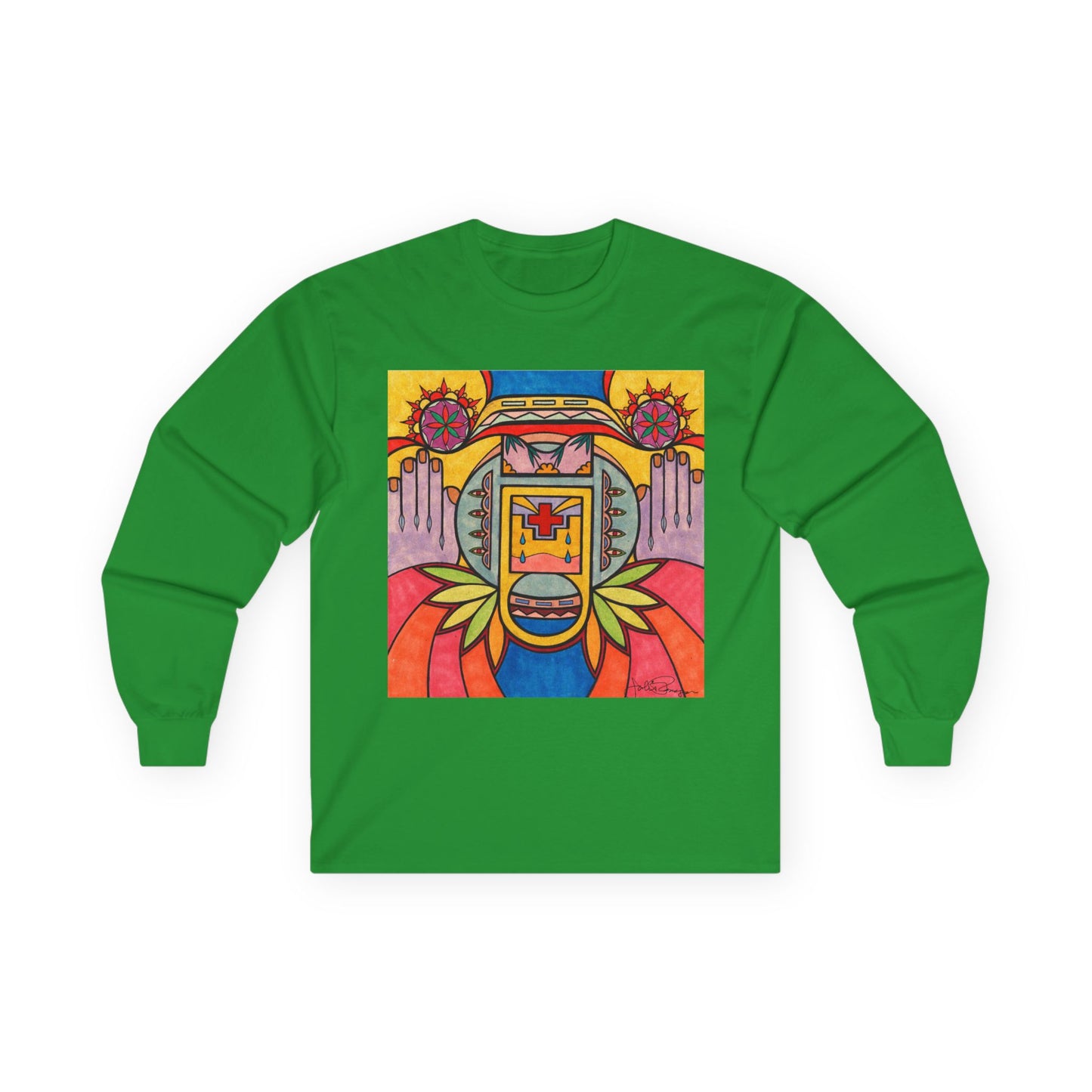 Premium Long Sleeve T-Shirt Wearable Art | Hands