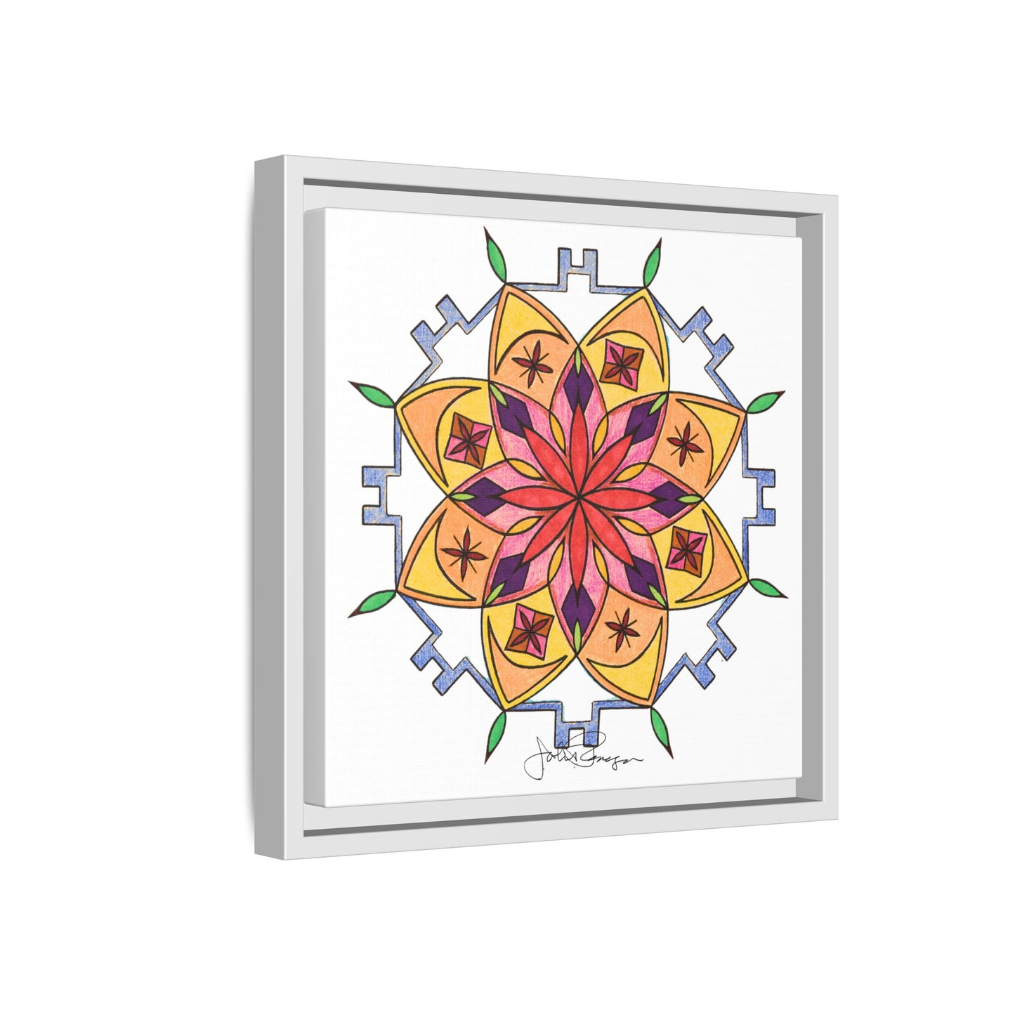 Snow Mandala - Archival Gallery Matte Canvas