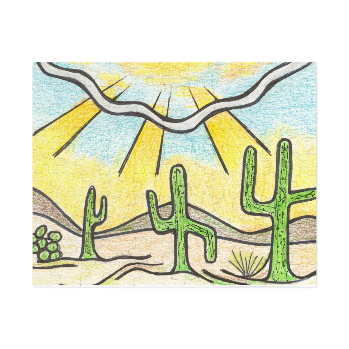 Premium Art Jigsaw Puzzle with Tin | Saguaro