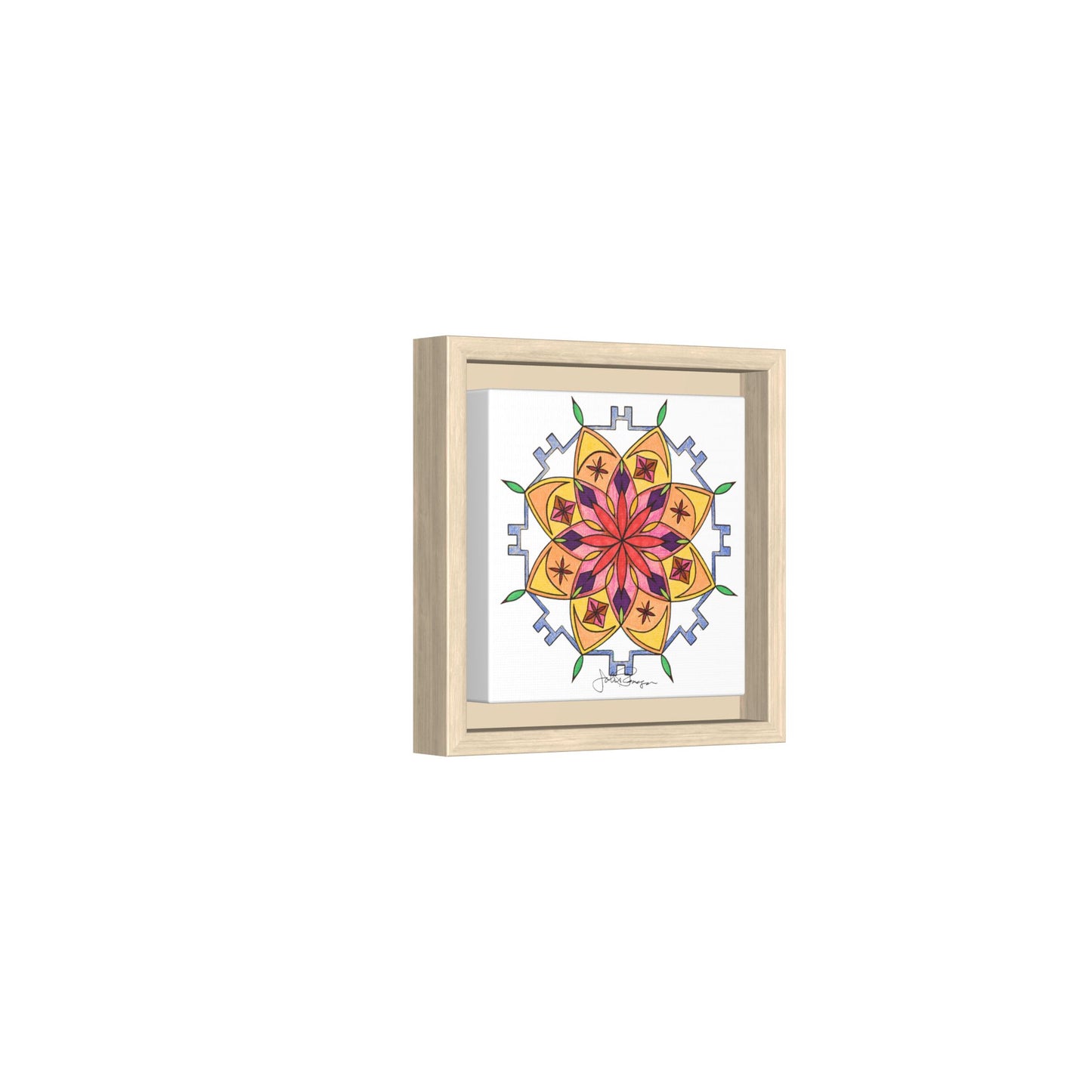 Snow Mandala - Archival Gallery Matte Canvas