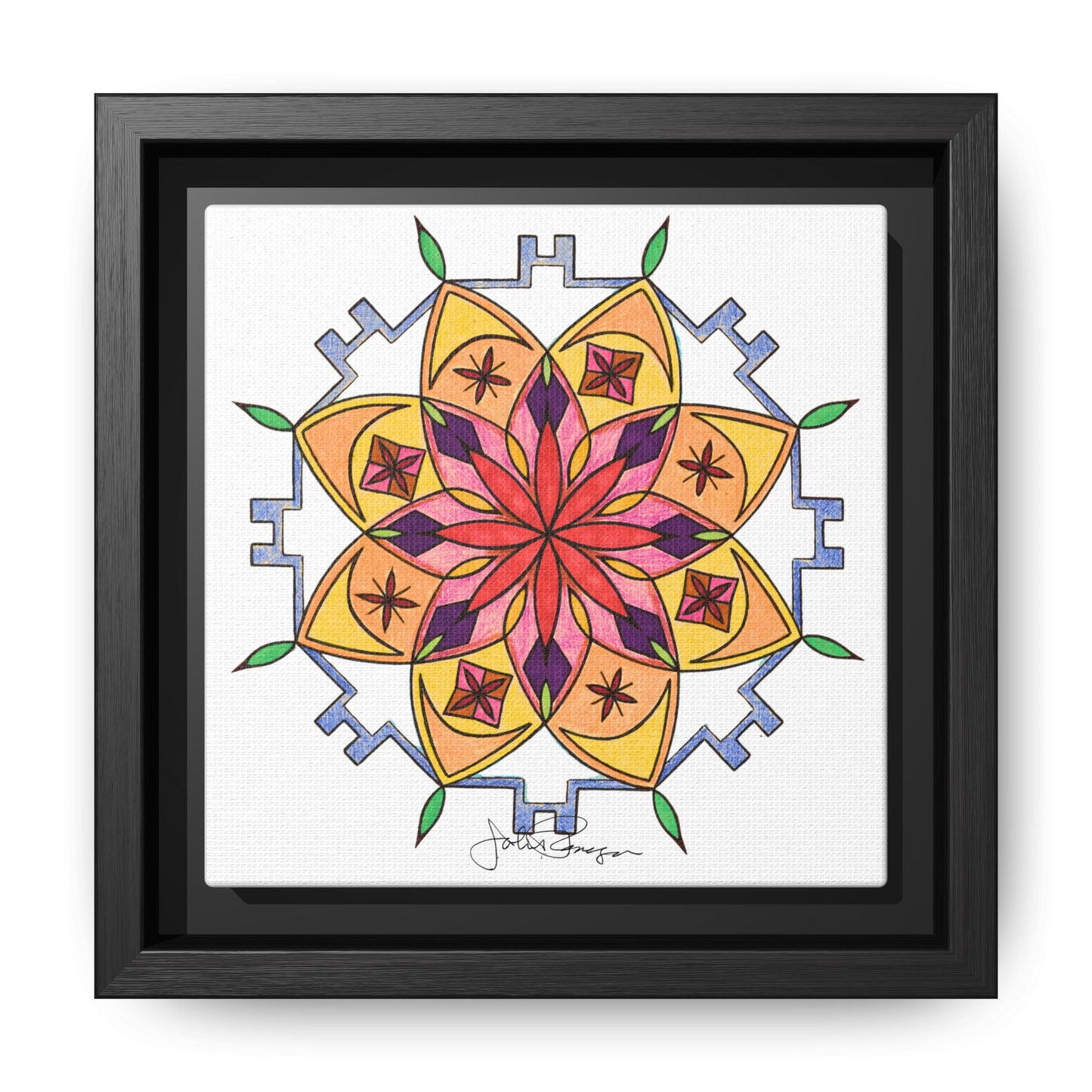 Snow Mandala - Archival Gallery Matte Canvas