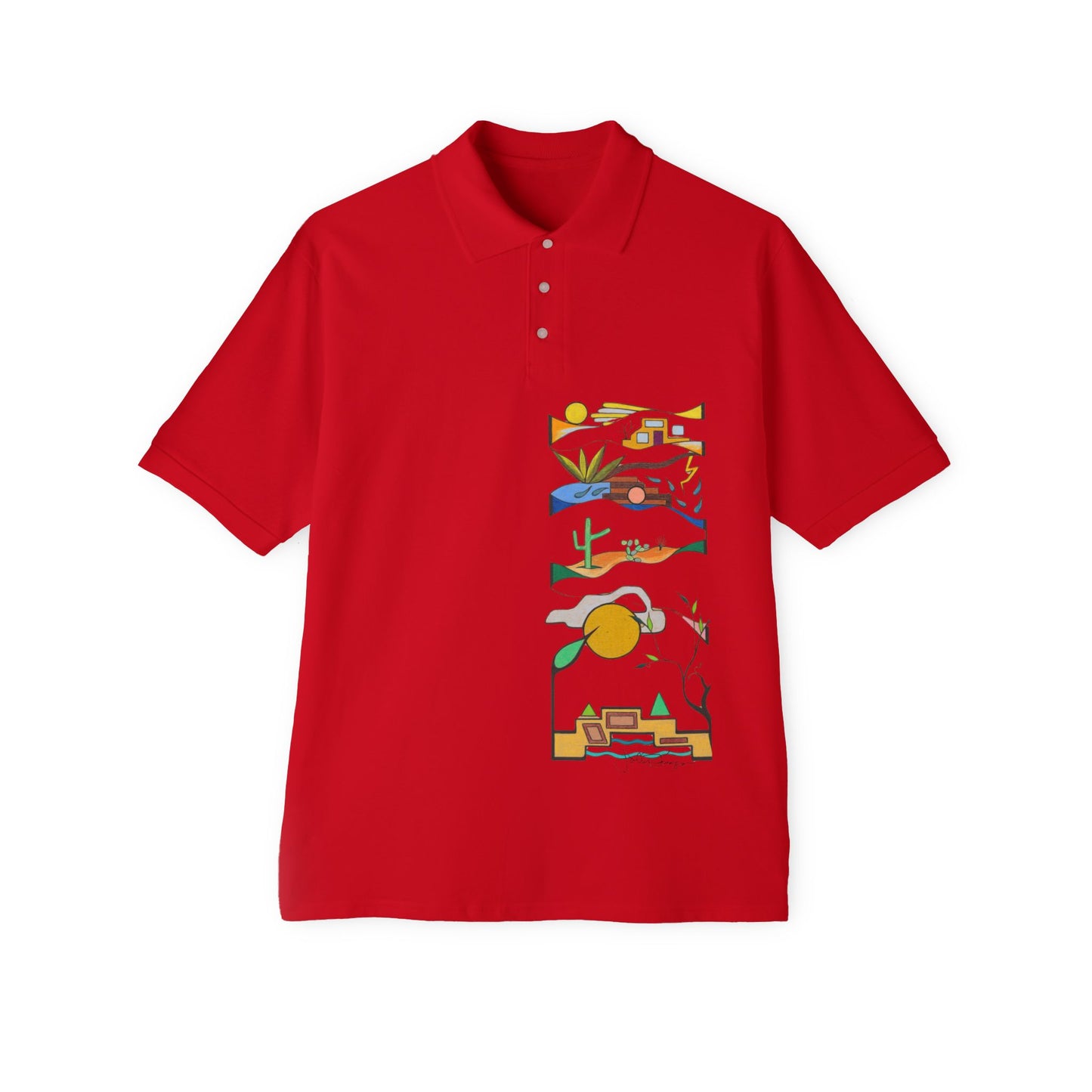 Sabino Memories - Premium Pique Polo Wearable Art