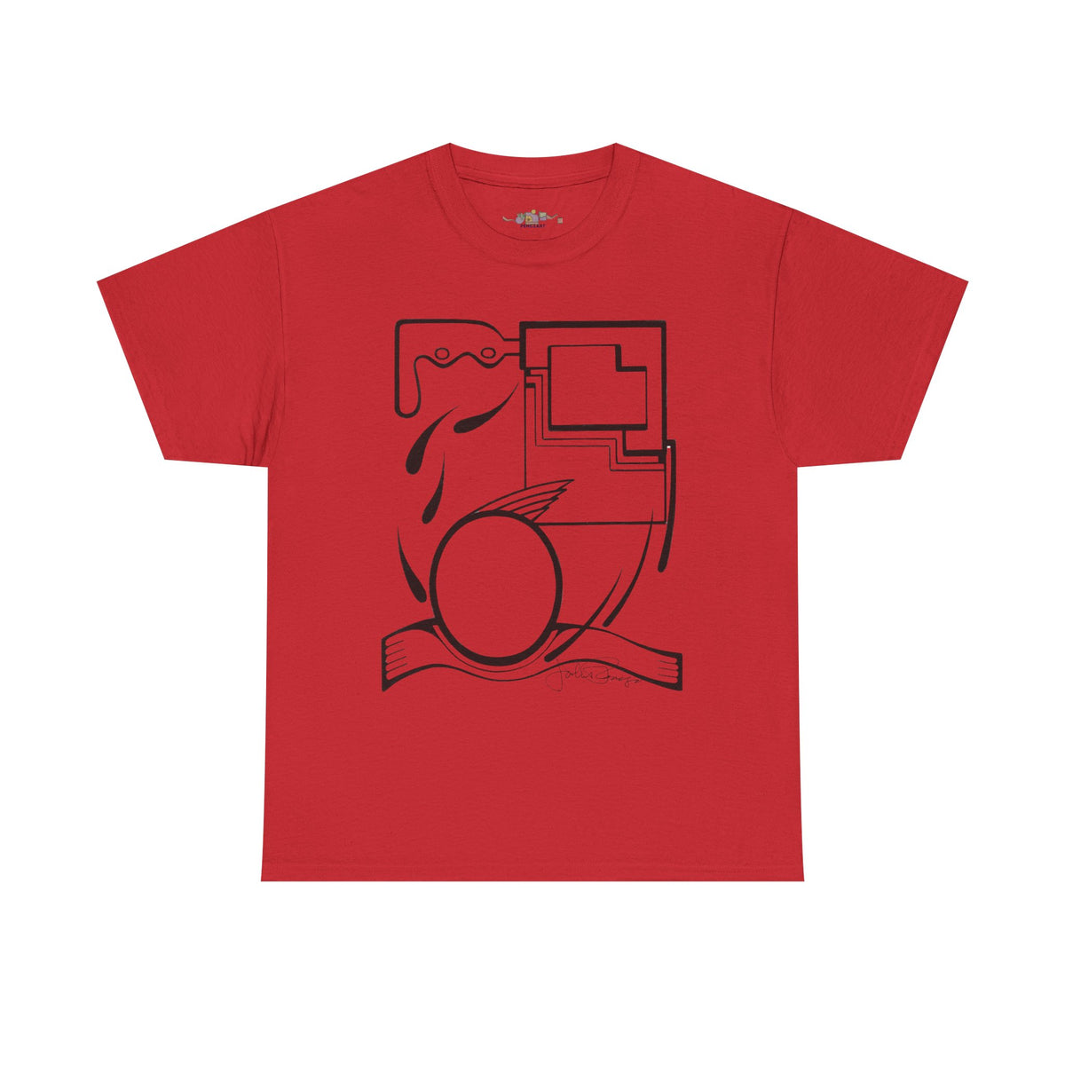 Premium Short Sleeve T-Shirt Wearable Art | Fleeing the Storm