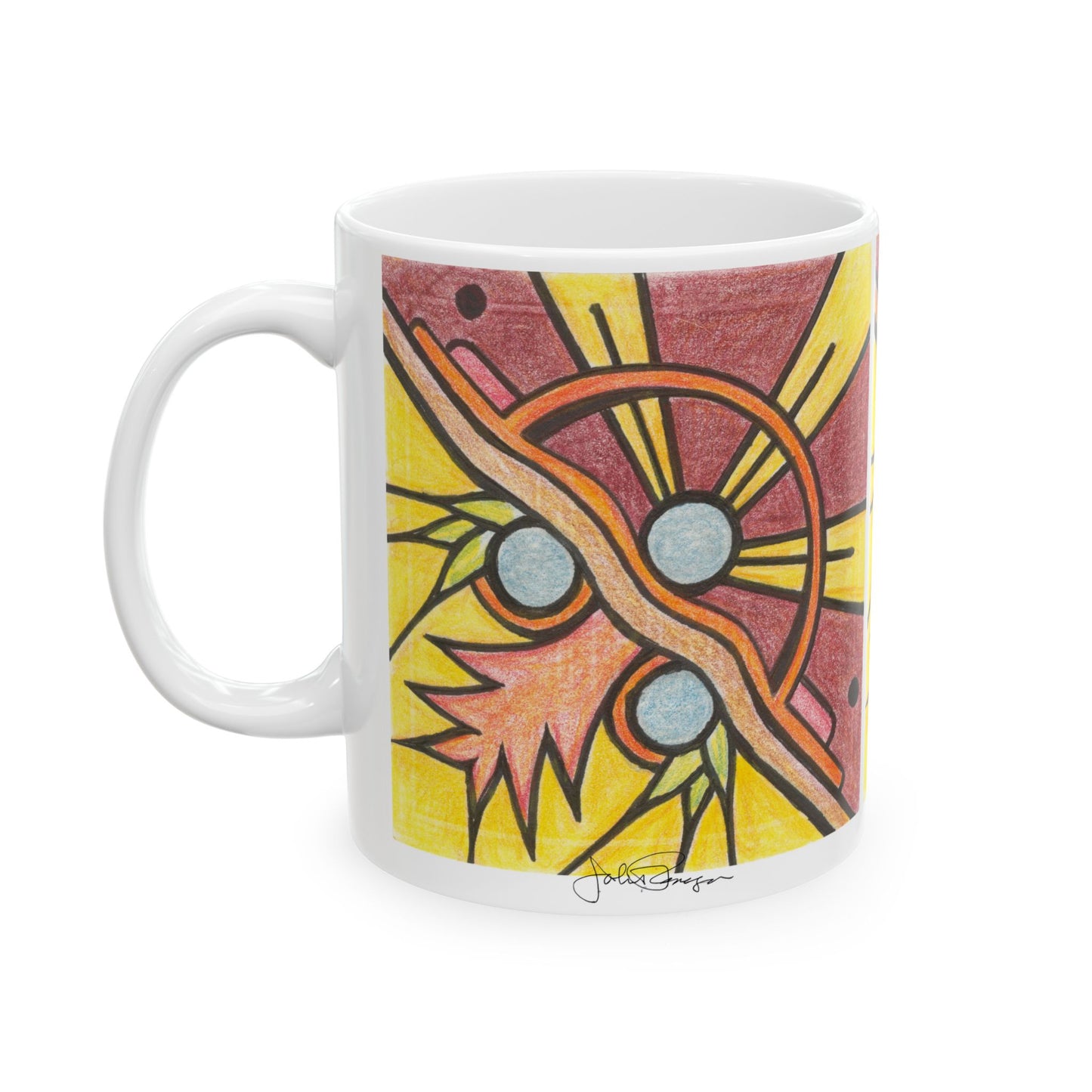 Gallery Day - Wrap-Around Ceramic Art Mug (11oz/15oz)