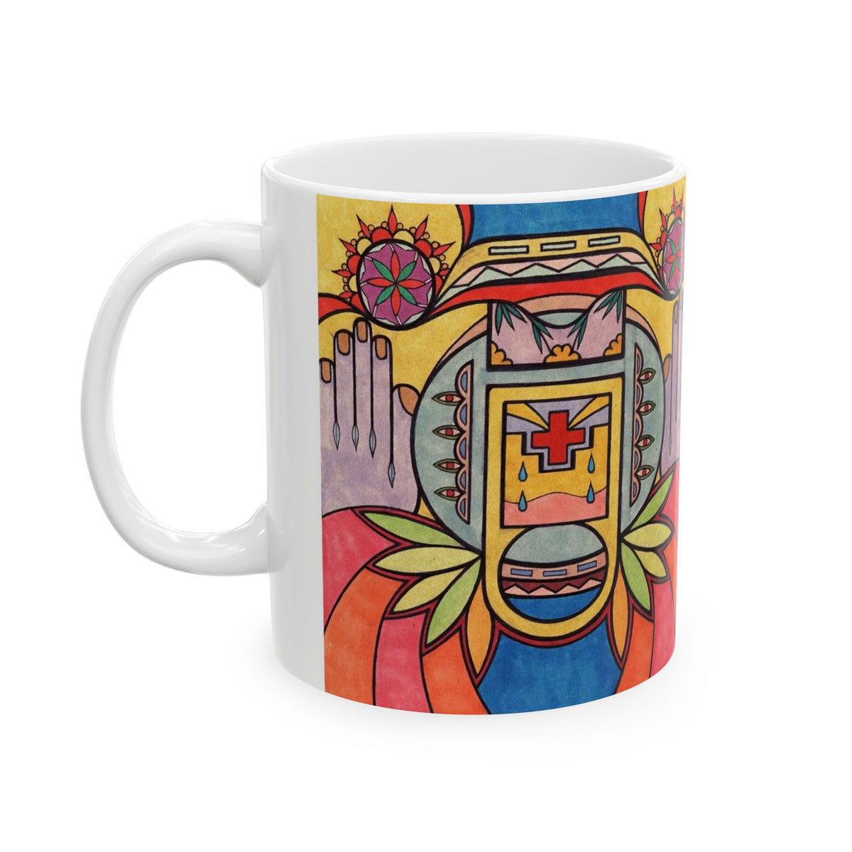 Premium Ceramic Art Mug (11oz & 15oz) | Hands