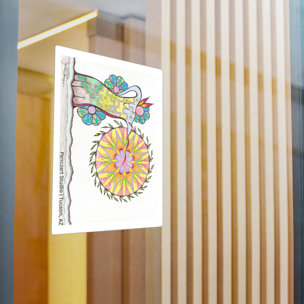 Premium Waterproof Vinyl Sticker | Pow Wow Drum