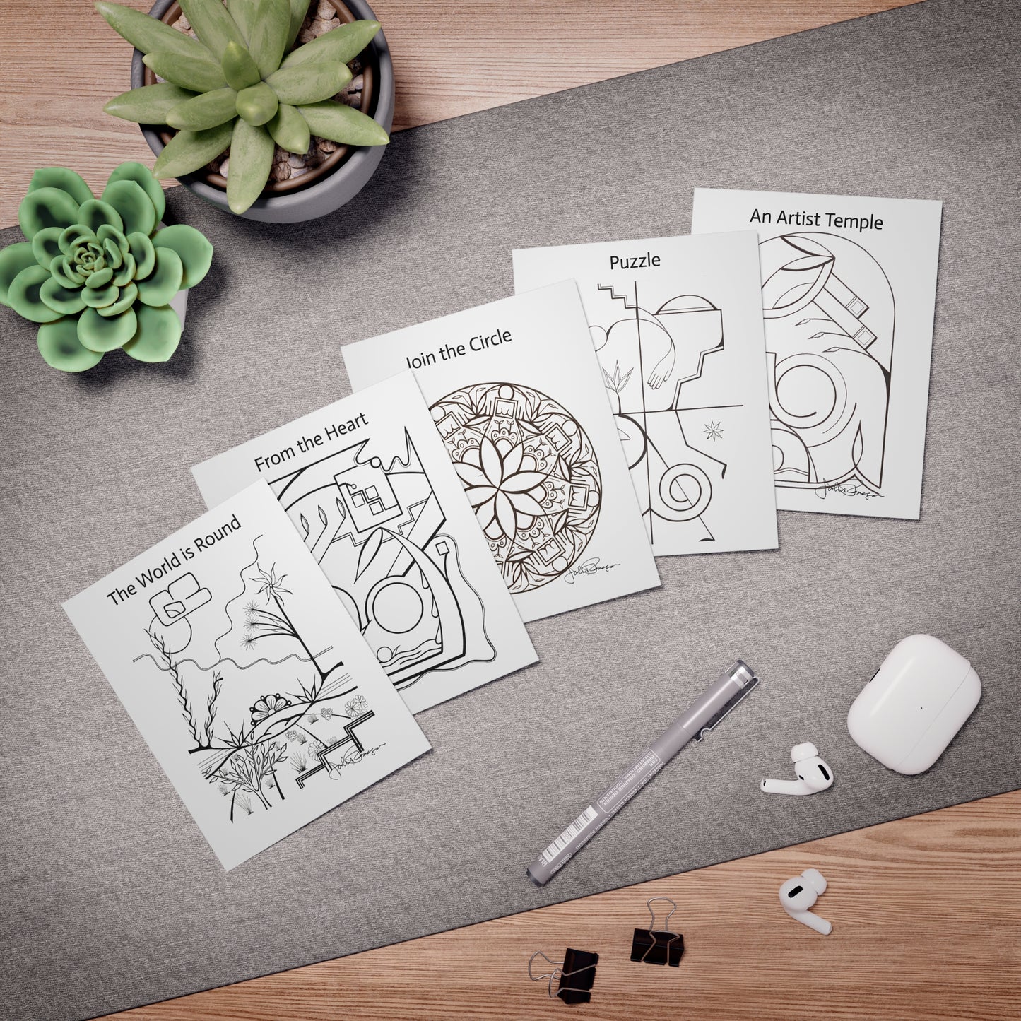 The Black & White Masterwork Note Card Set