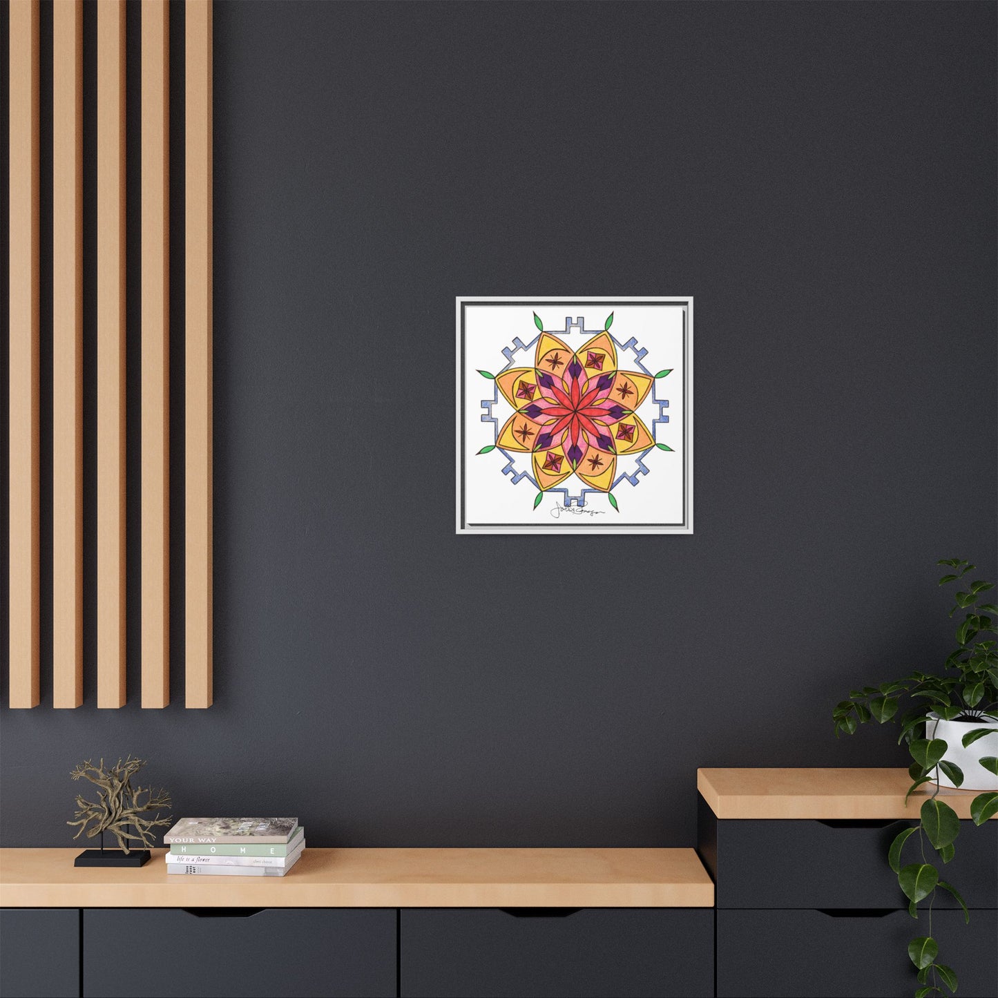 Snow Mandala - Archival Gallery Matte Canvas