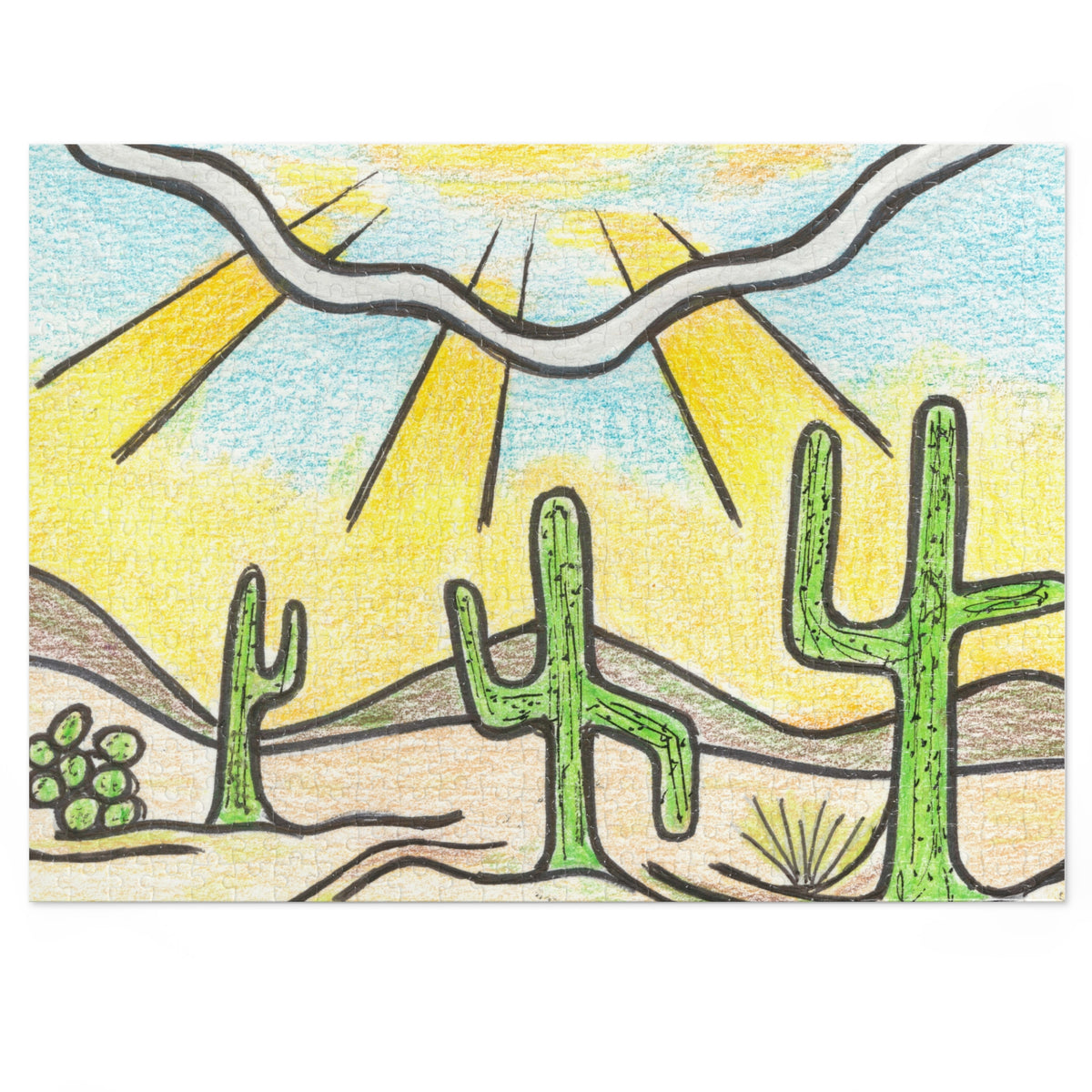 Premium Art Jigsaw Puzzle with Tin | Saguaro