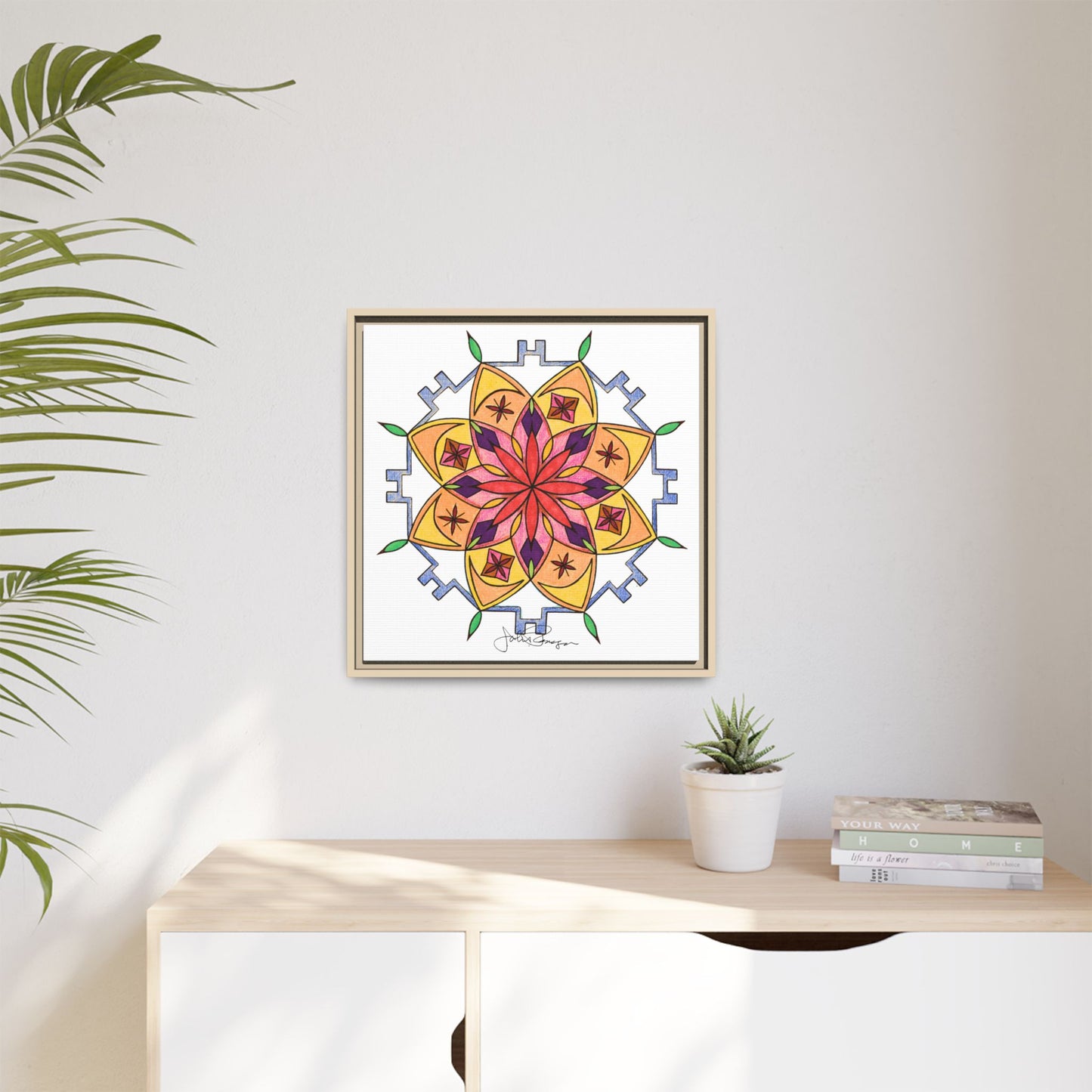 Snow Mandala - Archival Gallery Matte Canvas