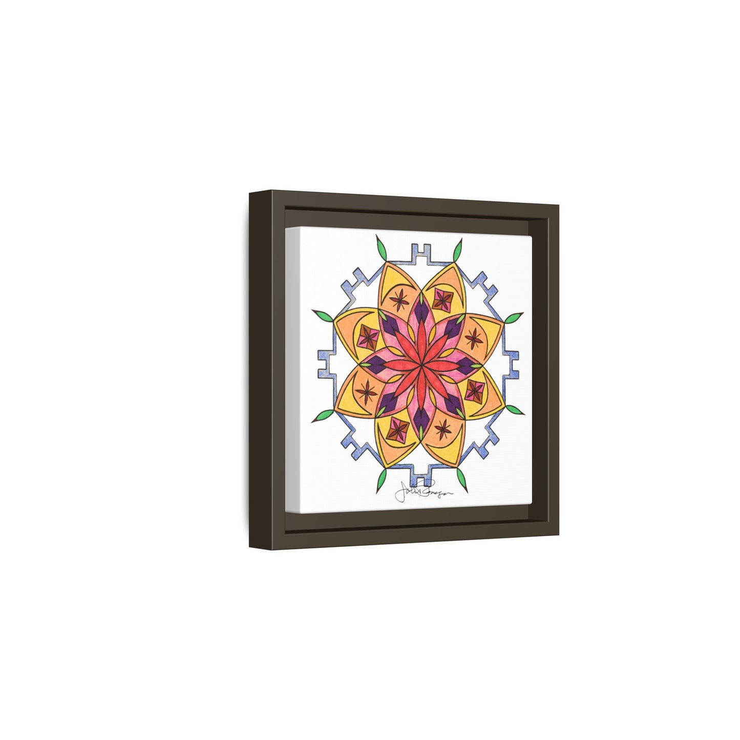 Snow Mandala - Archival Gallery Matte Canvas