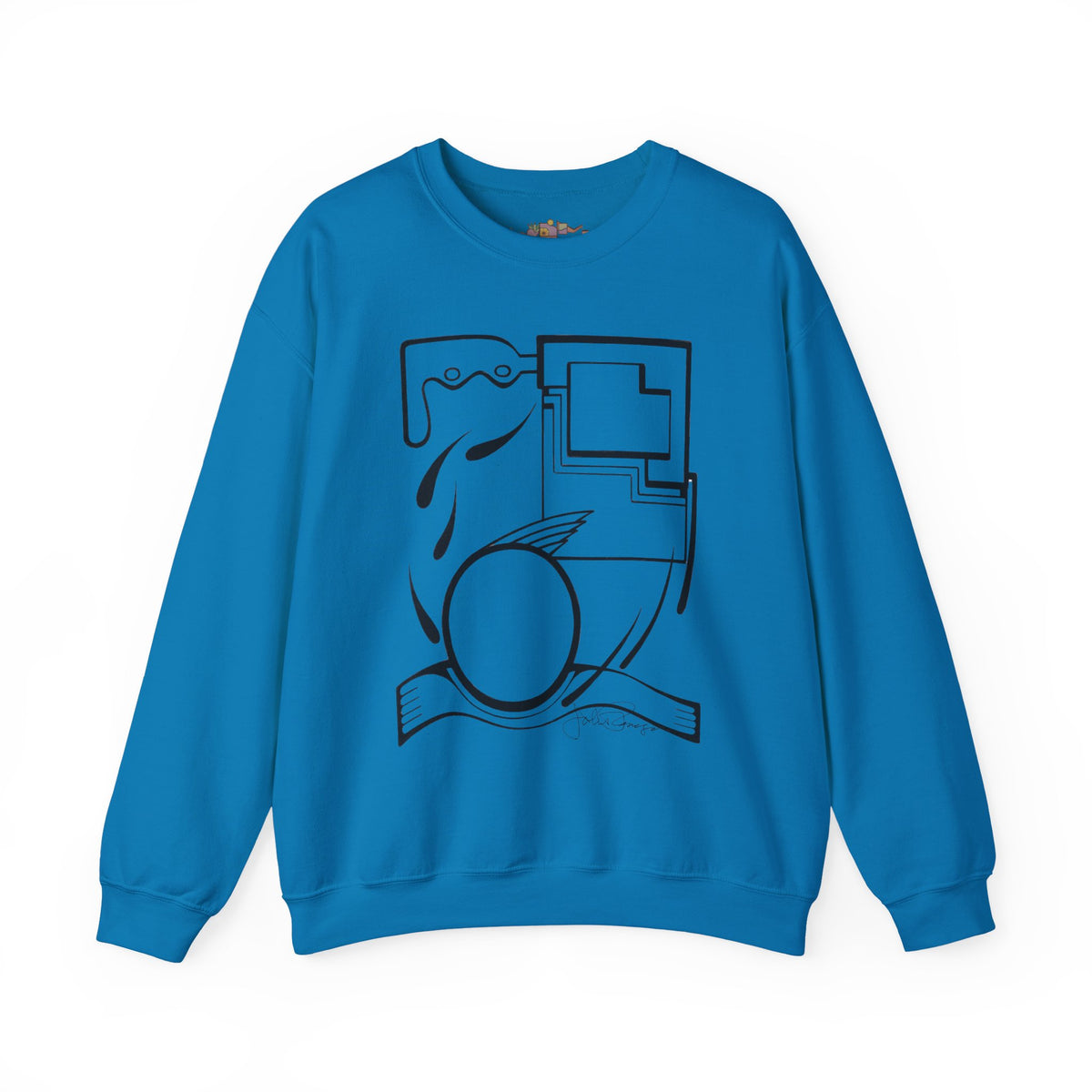 Premium Pullover Sweatshirt Wearable Art | Fleeing the Storm