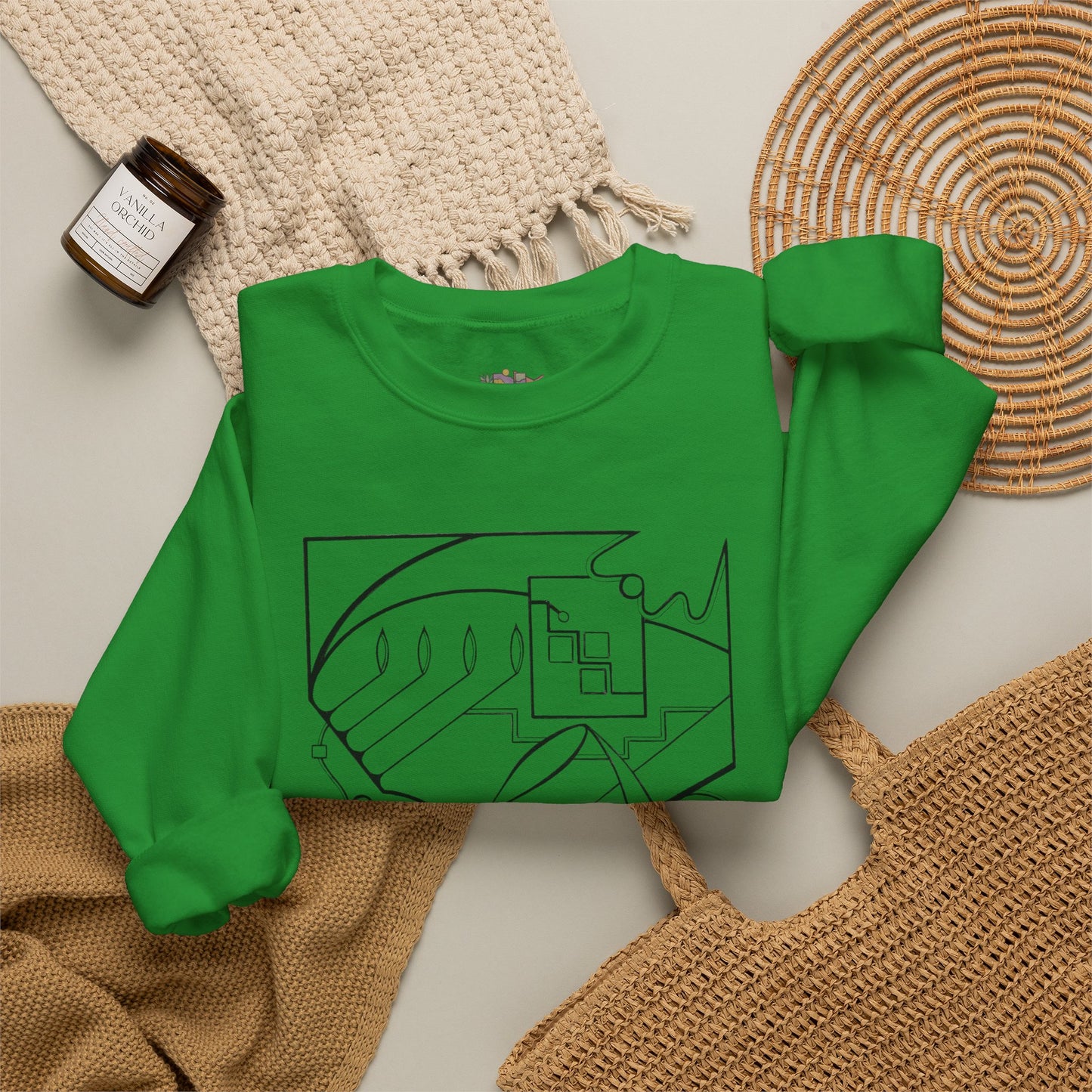 Premium Pullover Sweaatshirt Wearable Art | From the Heart