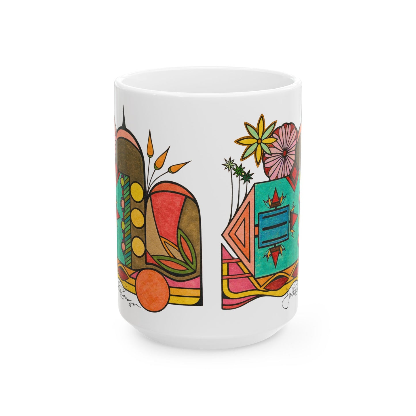 Controlling the Conversation - Wrap-Around Ceramic Art Mug