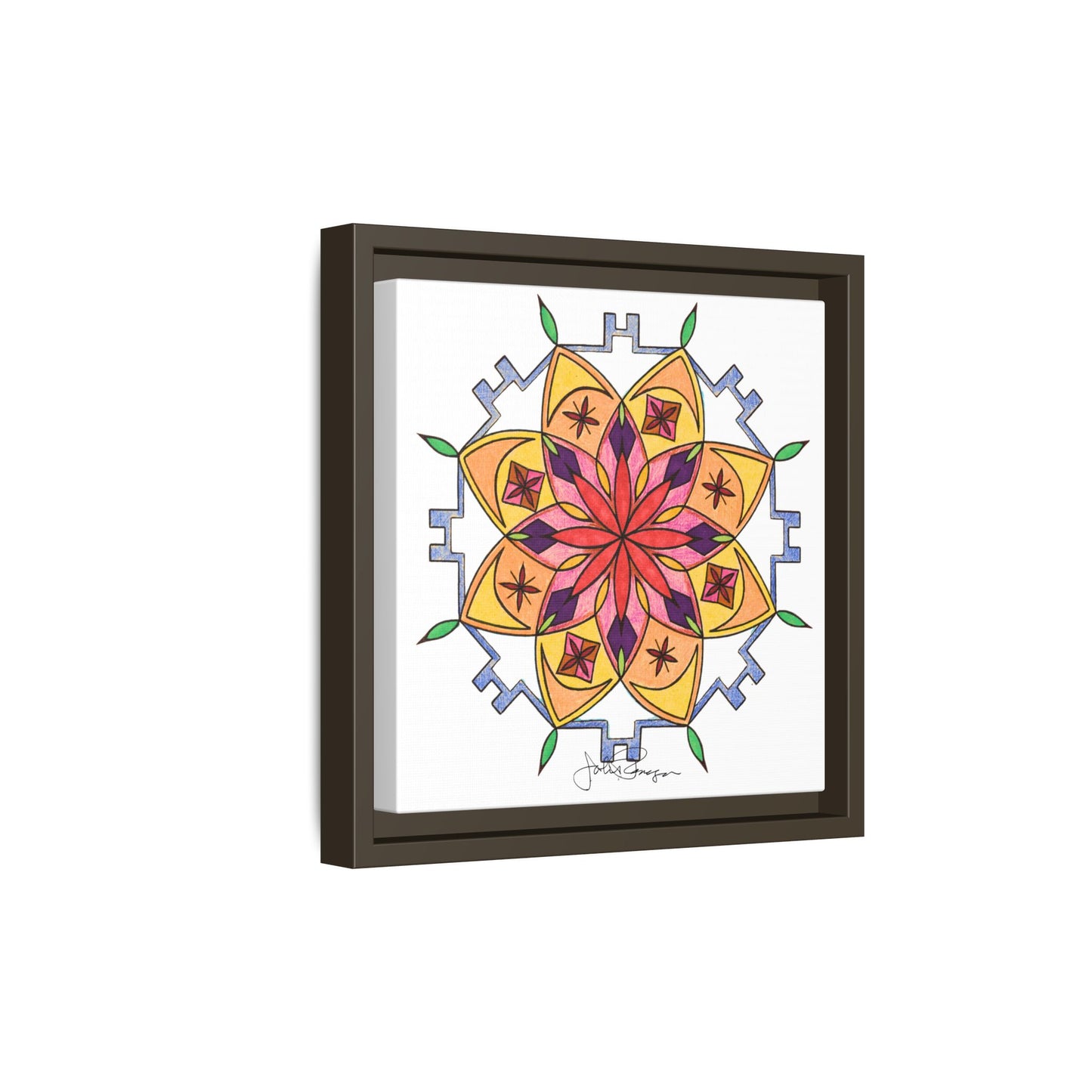 Snow Mandala - Archival Gallery Matte Canvas