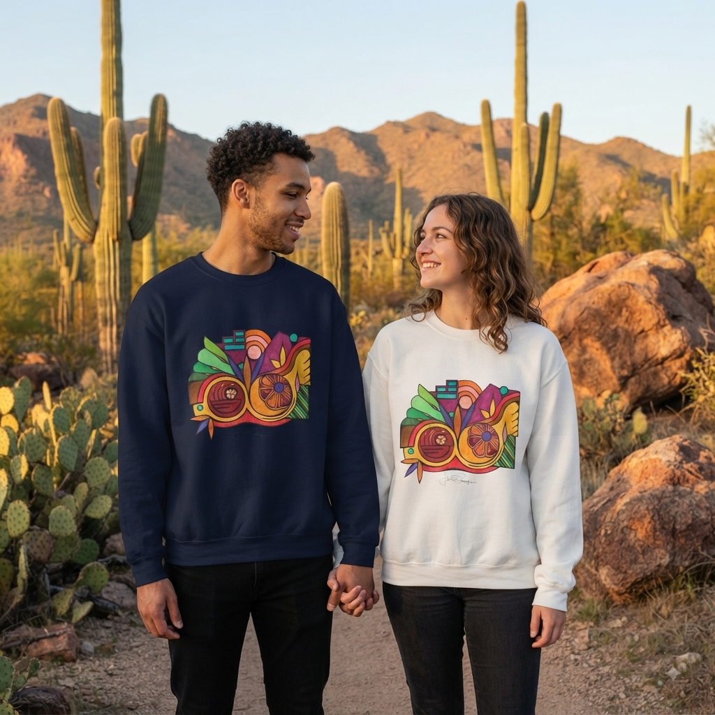 Premium Pullover Sweatshirt Wearable Art | Leaving the Picture