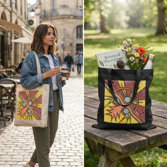 Premium Utility Canvas Art Tote | Gallery Day