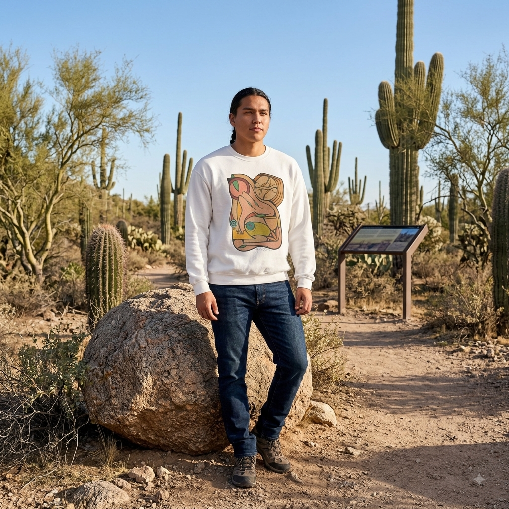 Premium Pullover Sweatshirt Wearable Art | Finding Focus