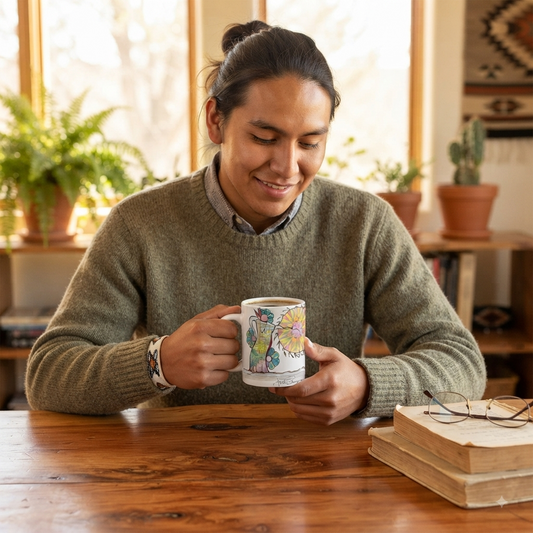 Premium Ceramic Art Mug (11 oz/15 oz) | Pow Wow Drum