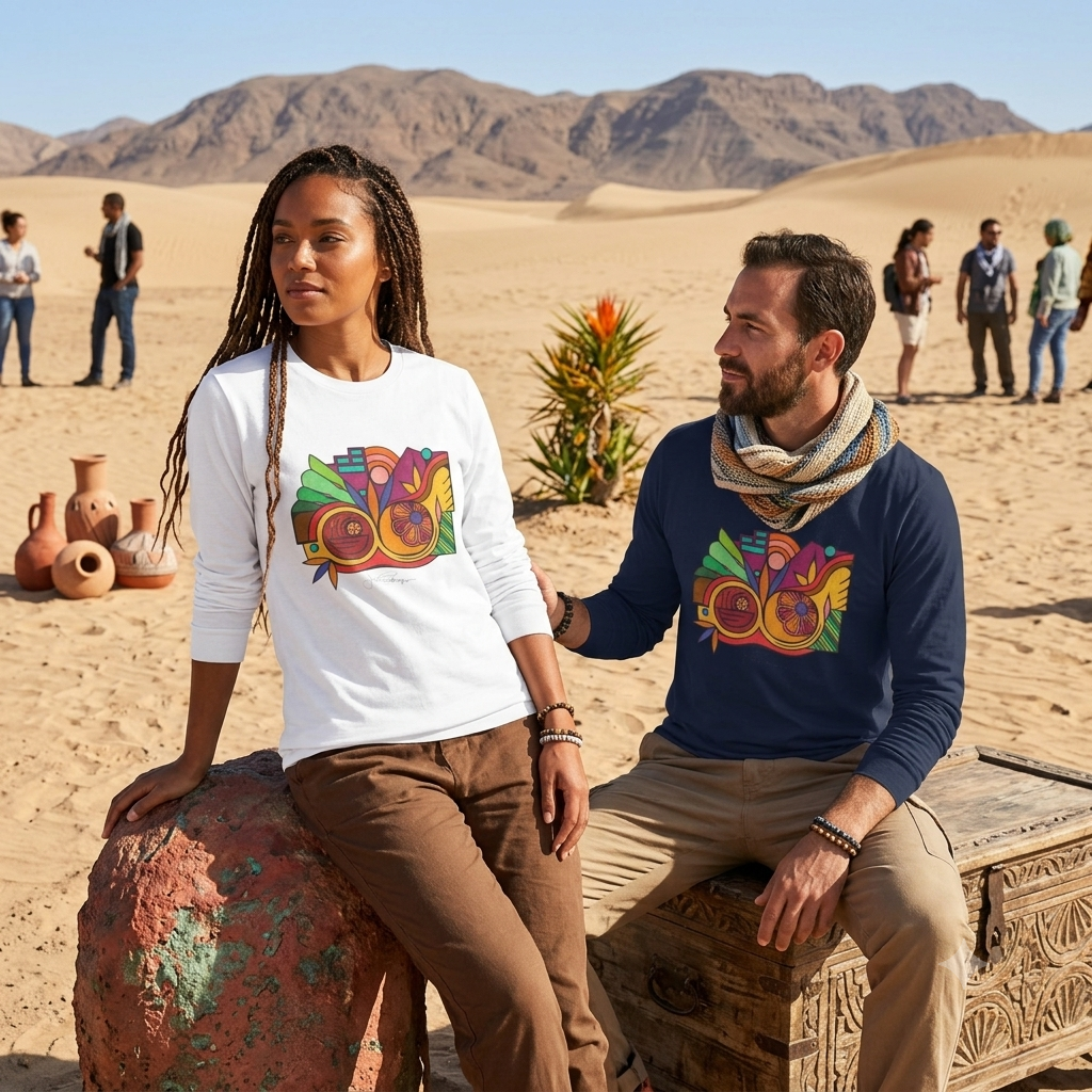 Premium Long Sleeve T-Shirt Wearable Art | Leaving the Picture