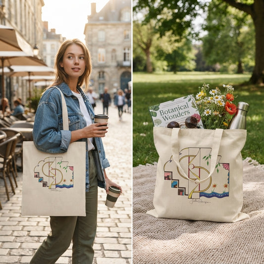 Premium Utility Canvas Art Tote | Finding Home