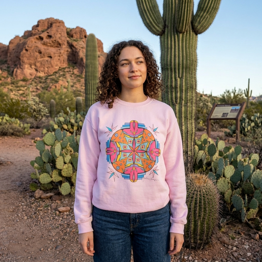 Premium Pullover Sweatshirt Wearable Art | Break Out Mandala