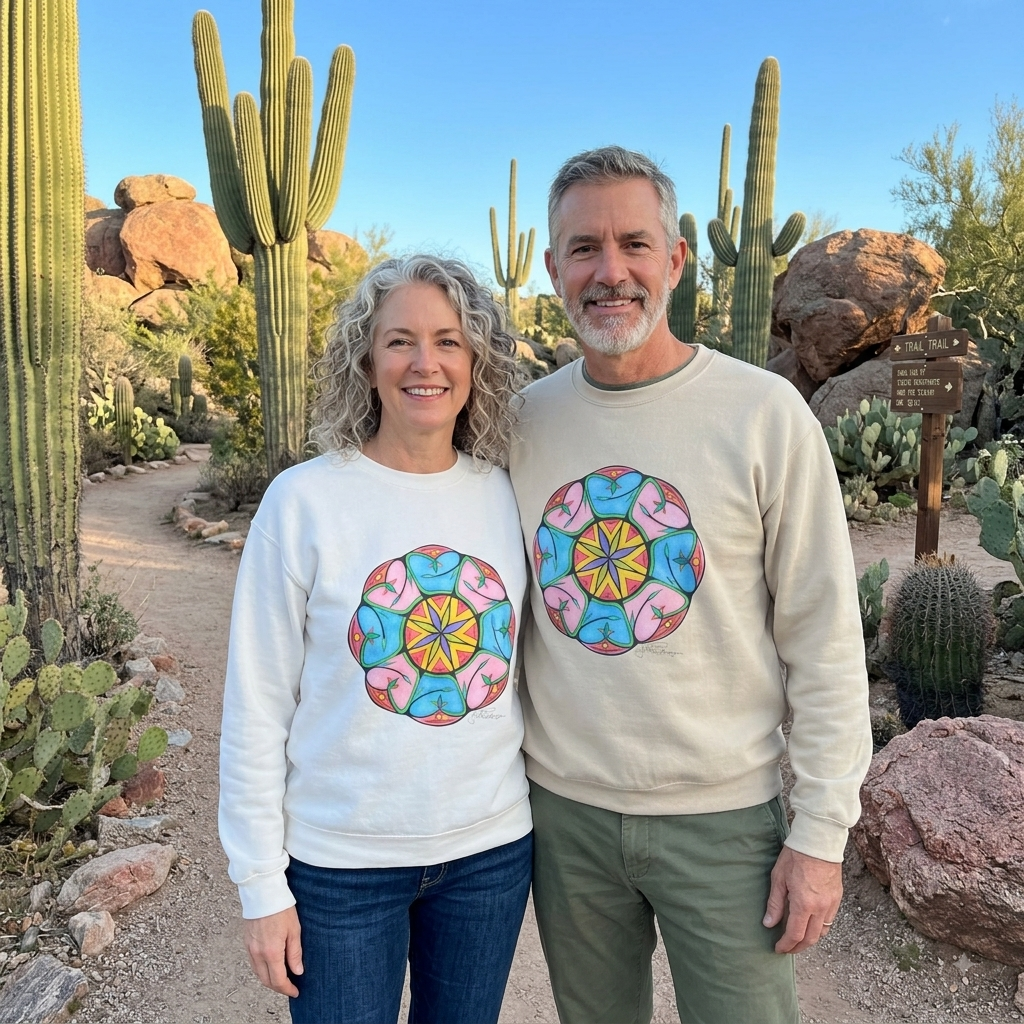 Premium Pullover Sweatshirt Wearable Art | Heaven's Gate Mandala