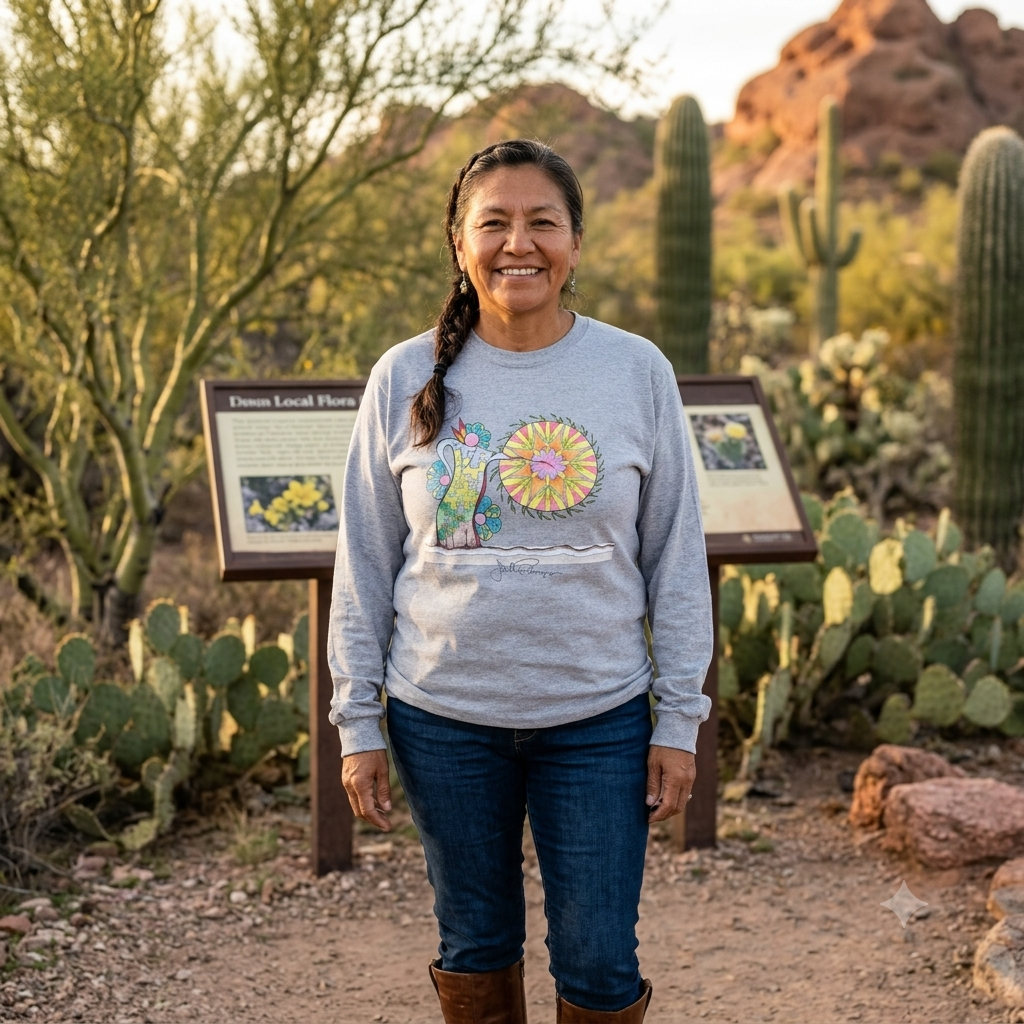 Premium Long Sleeve T-Shirt Wearable Art | Pow Wow Drum