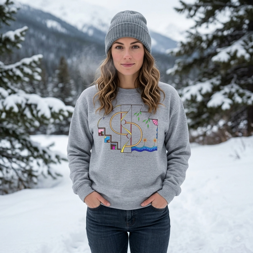 Premium Pullover Sweatshirt Wearable Art | Finding Home