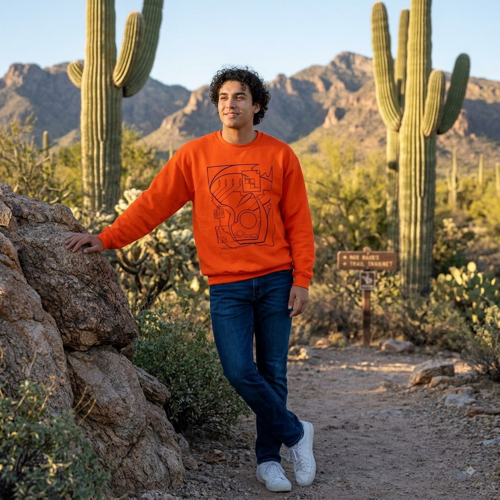 Premium Pullover Sweaatshirt Wearable Art | From the Heart