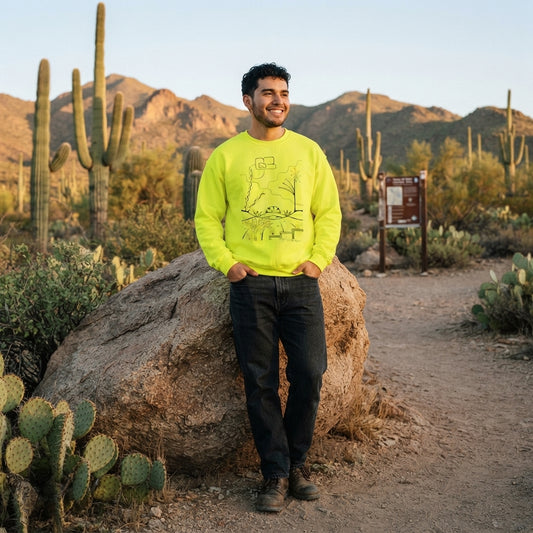 Premium Pullover Sweatshirt Wearable Art | The World is Round