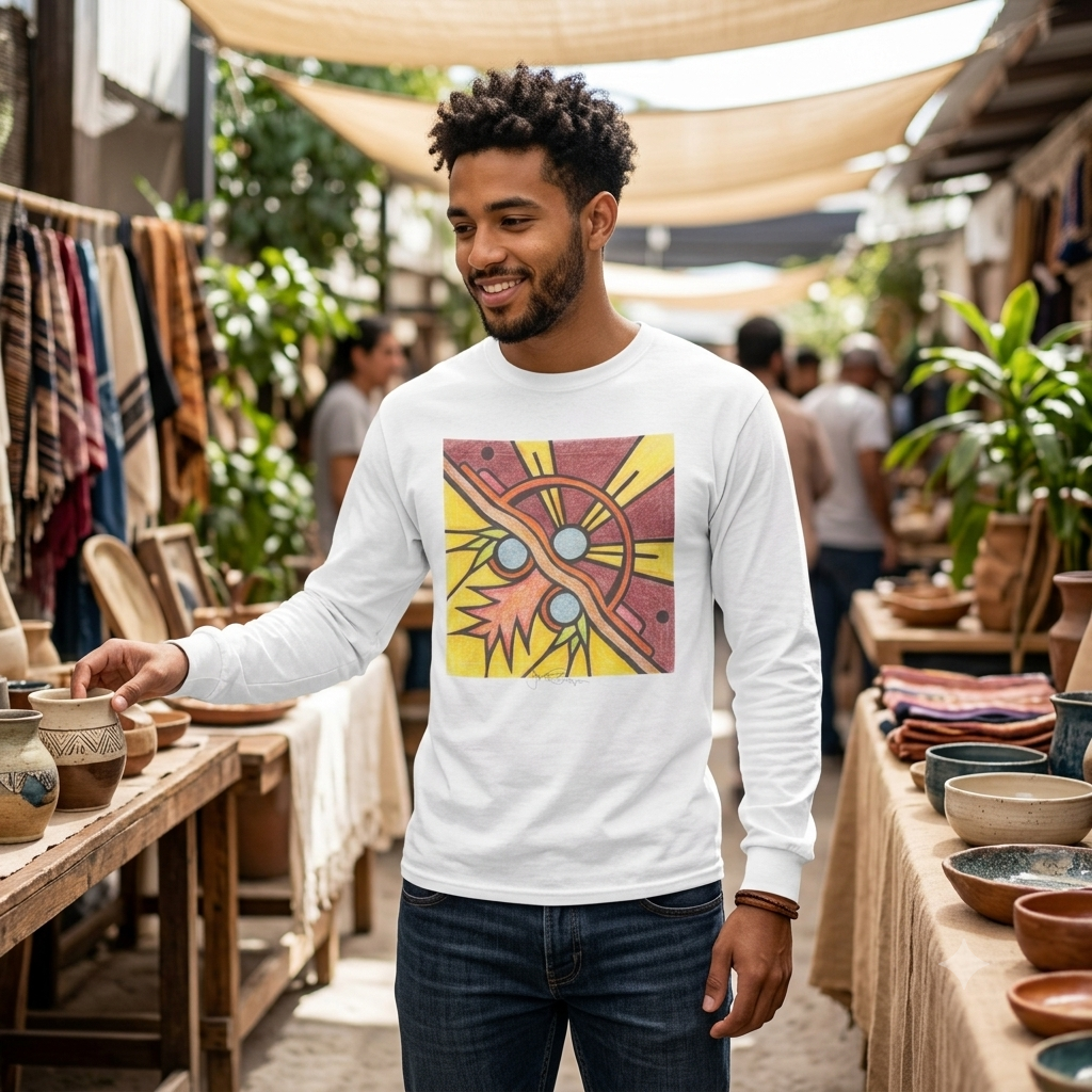 Premium Long Sleeve T-Shirt Wearable Art | Gallery Day