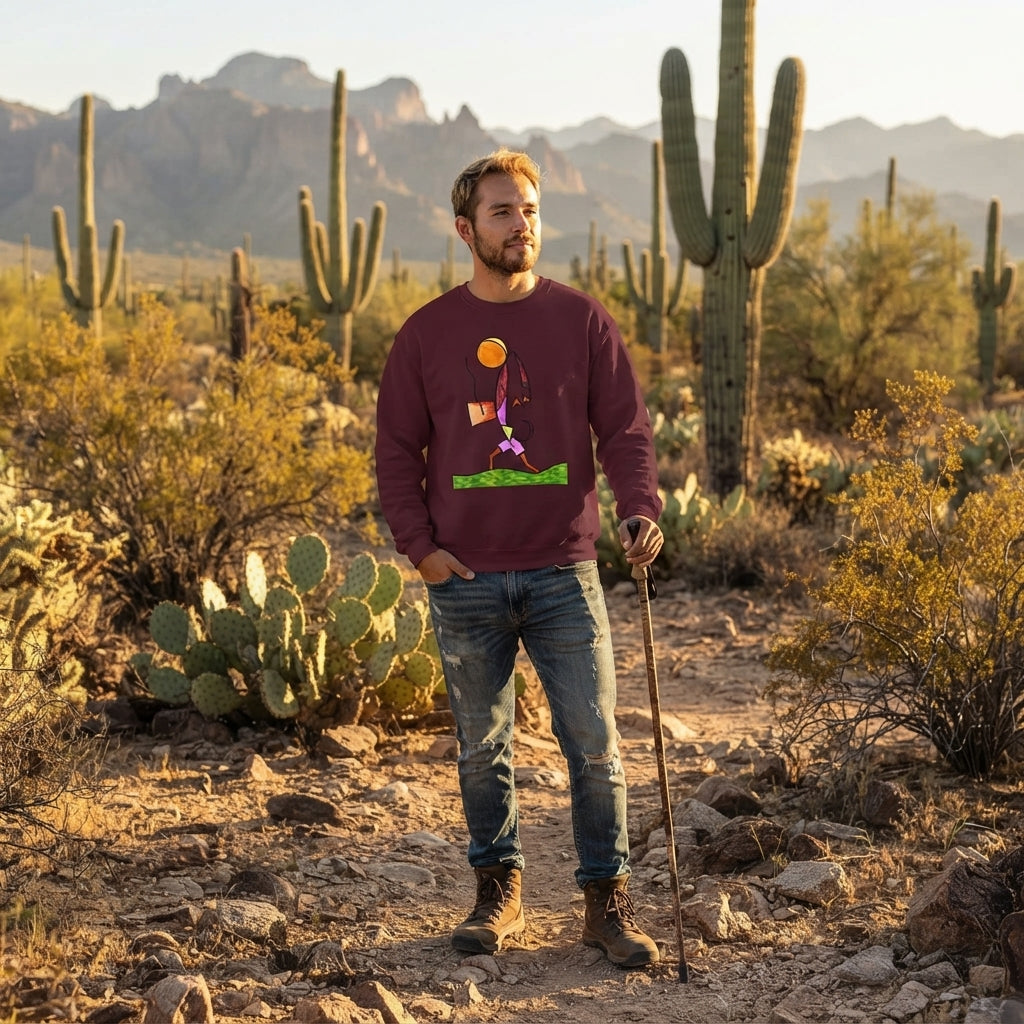 Premium Pullover Sweatshirt Wearable Art | Walk Proud