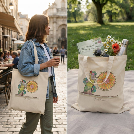 Premium Utility Canvas Art Tote | Pow Wow Drum