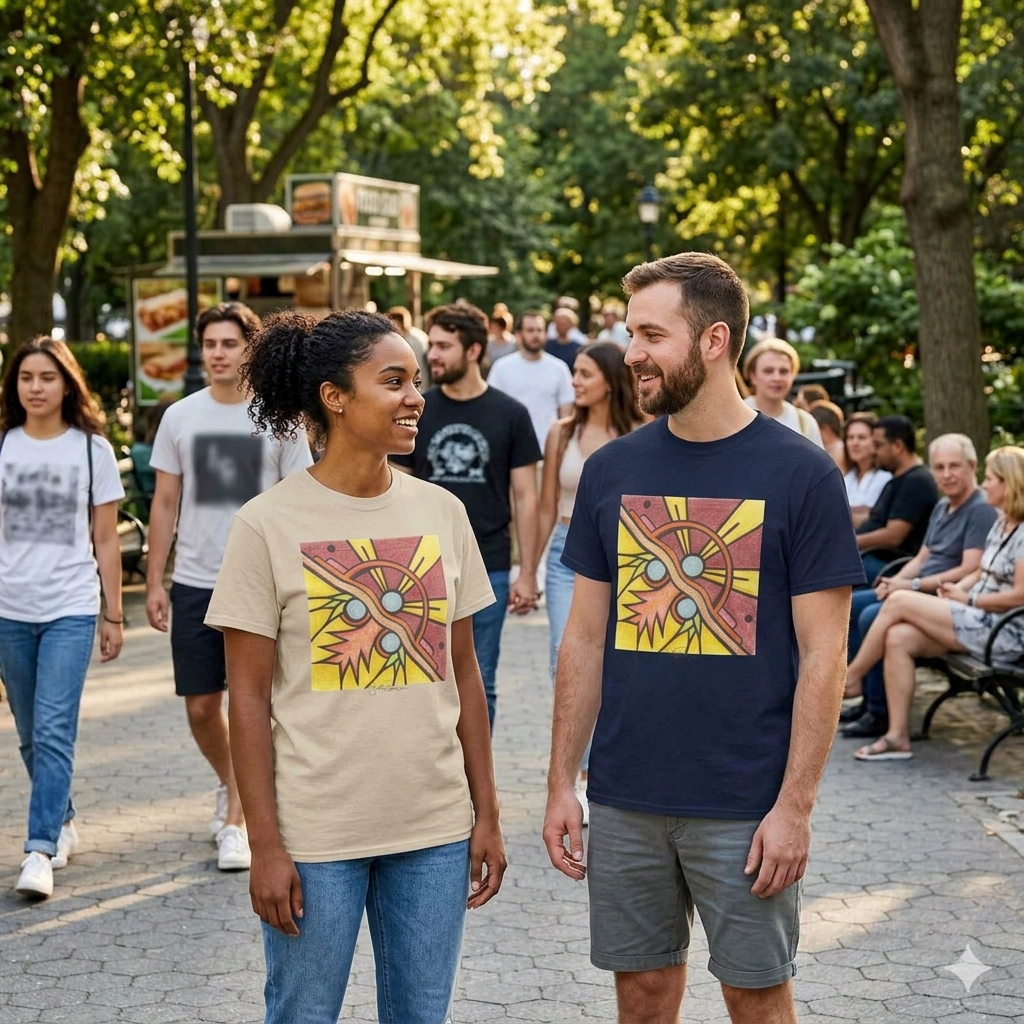 Premium Short Sleeve T-Shirt Wearable Art | Gallery Day